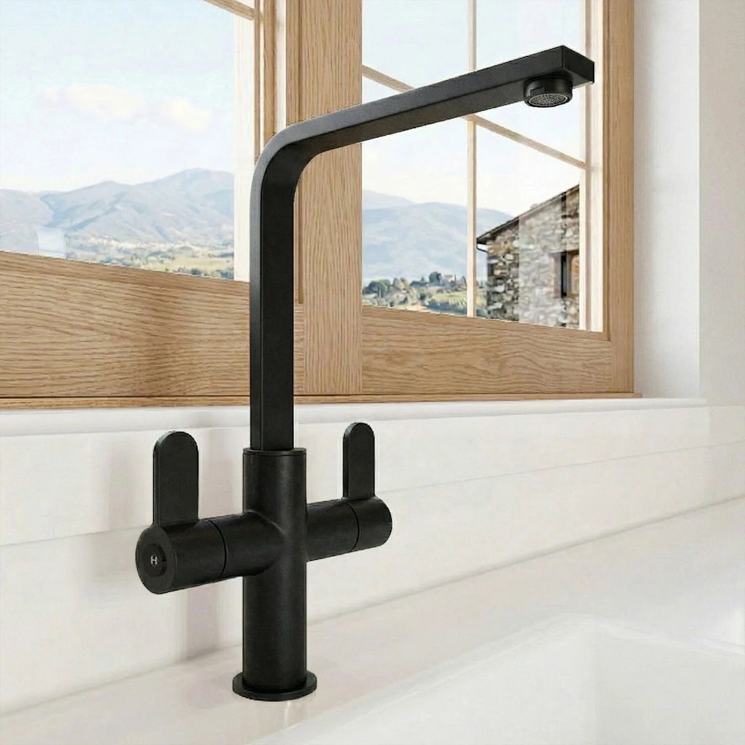 Ipstones Kitchen Mono Mixer Tap - Single or Dual Lever, Choice of Colour - Image 3