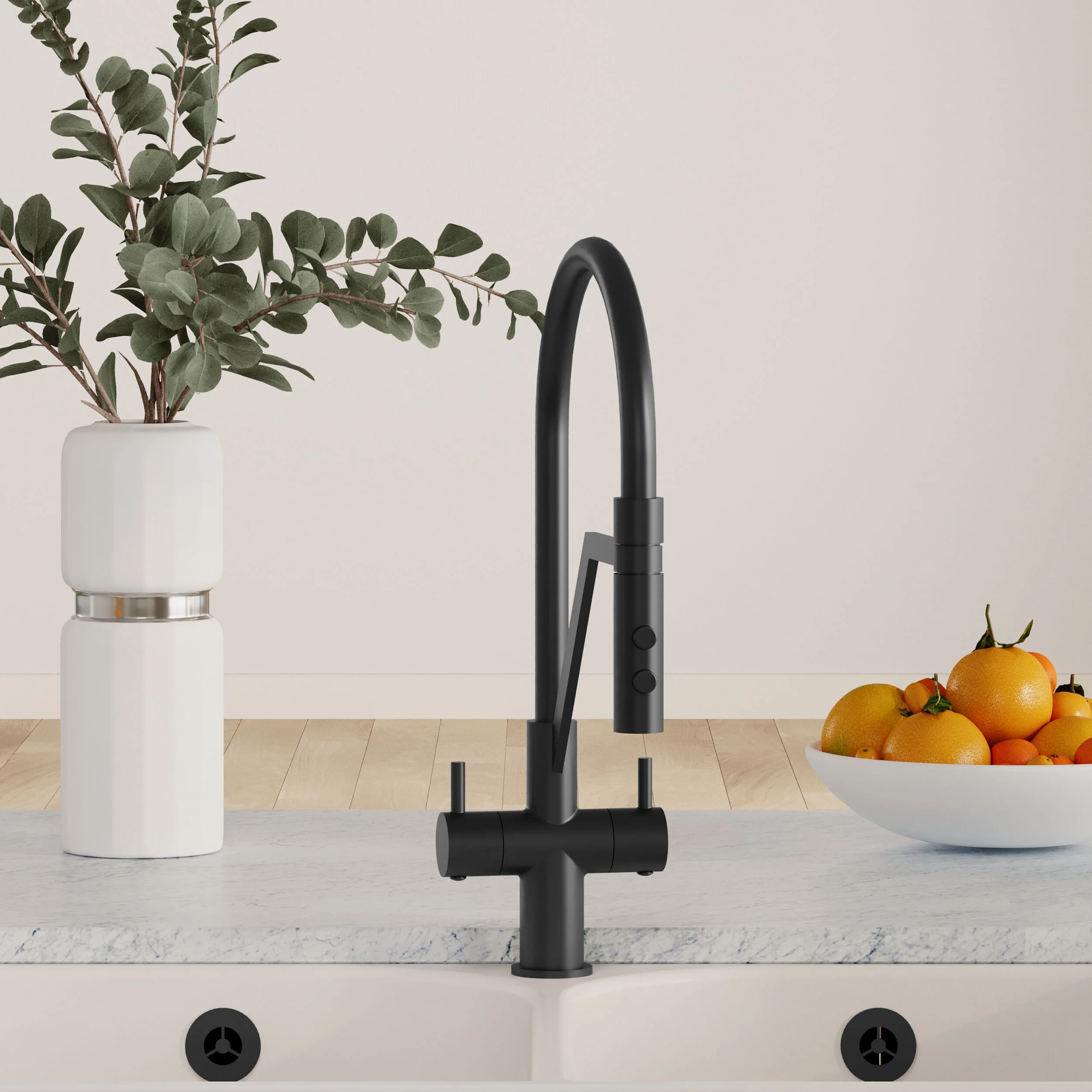 Haughton Kitchen Mono Mixer Tap - Single or Dual Lever, Choice of Colour - Image 11