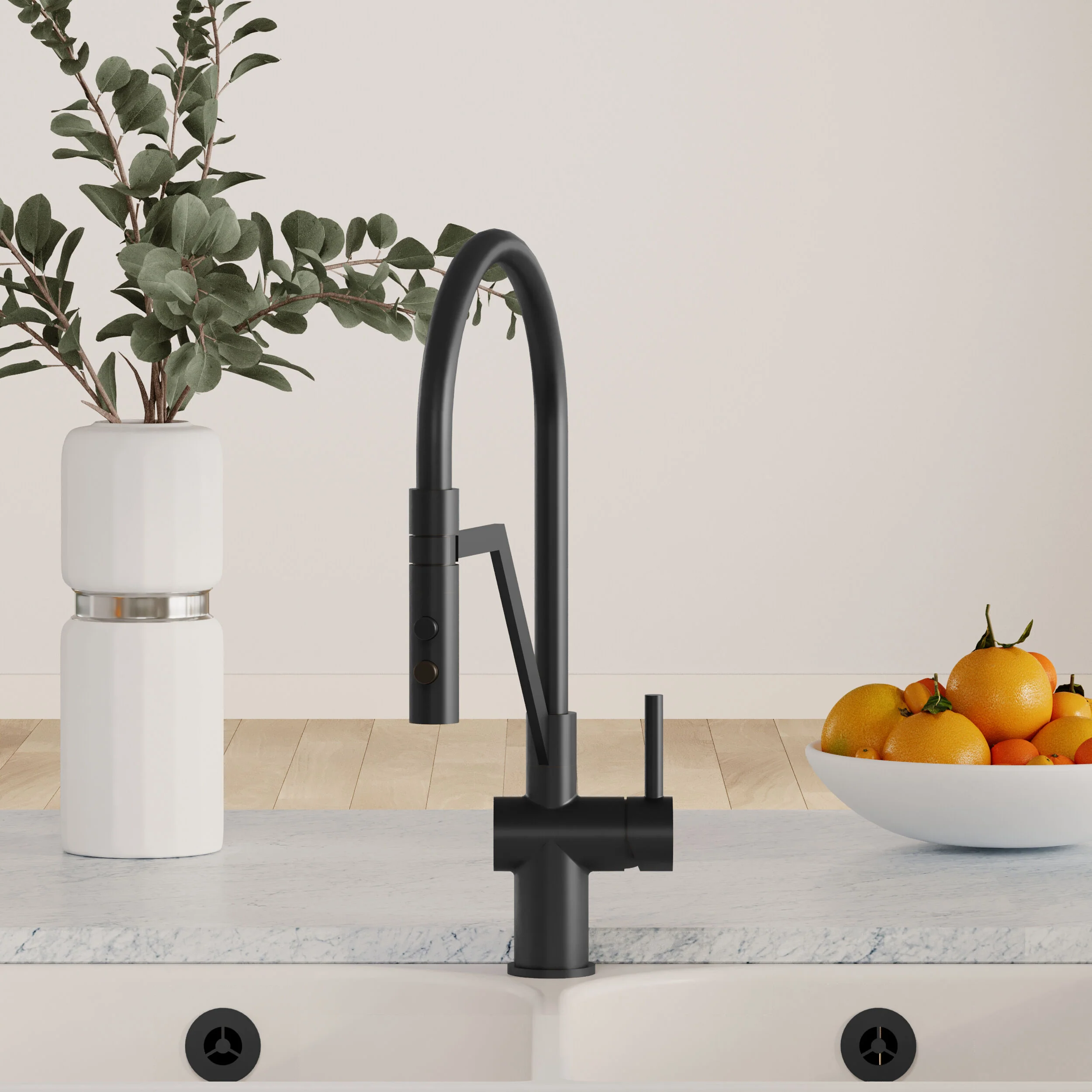 Haughton Kitchen Mono Mixer Tap - Single or Dual Lever, Choice of Colour - Image 12