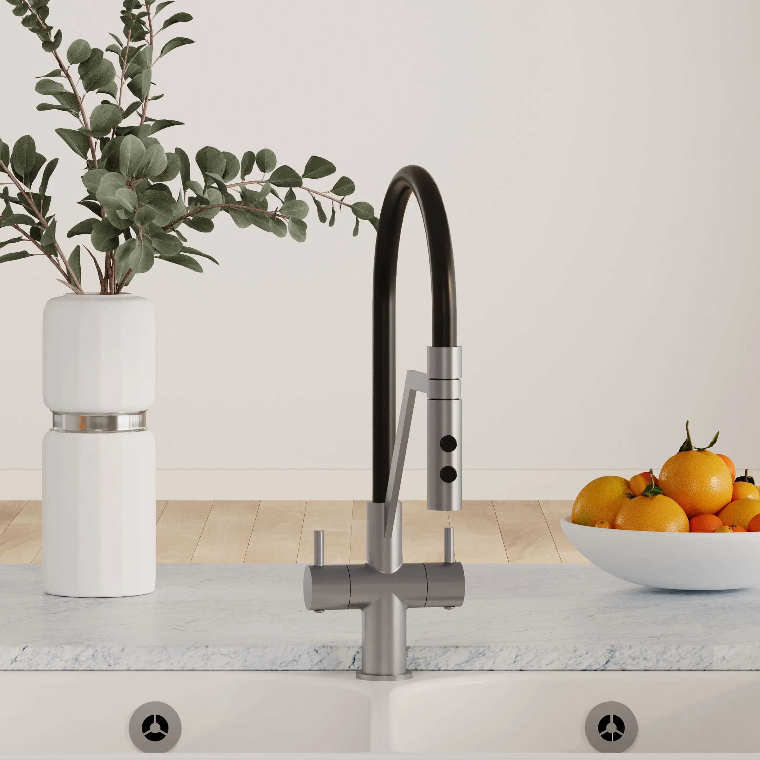 Haughton Kitchen Mono Mixer Tap - Single or Dual Lever, Choice of Colour - Image 13