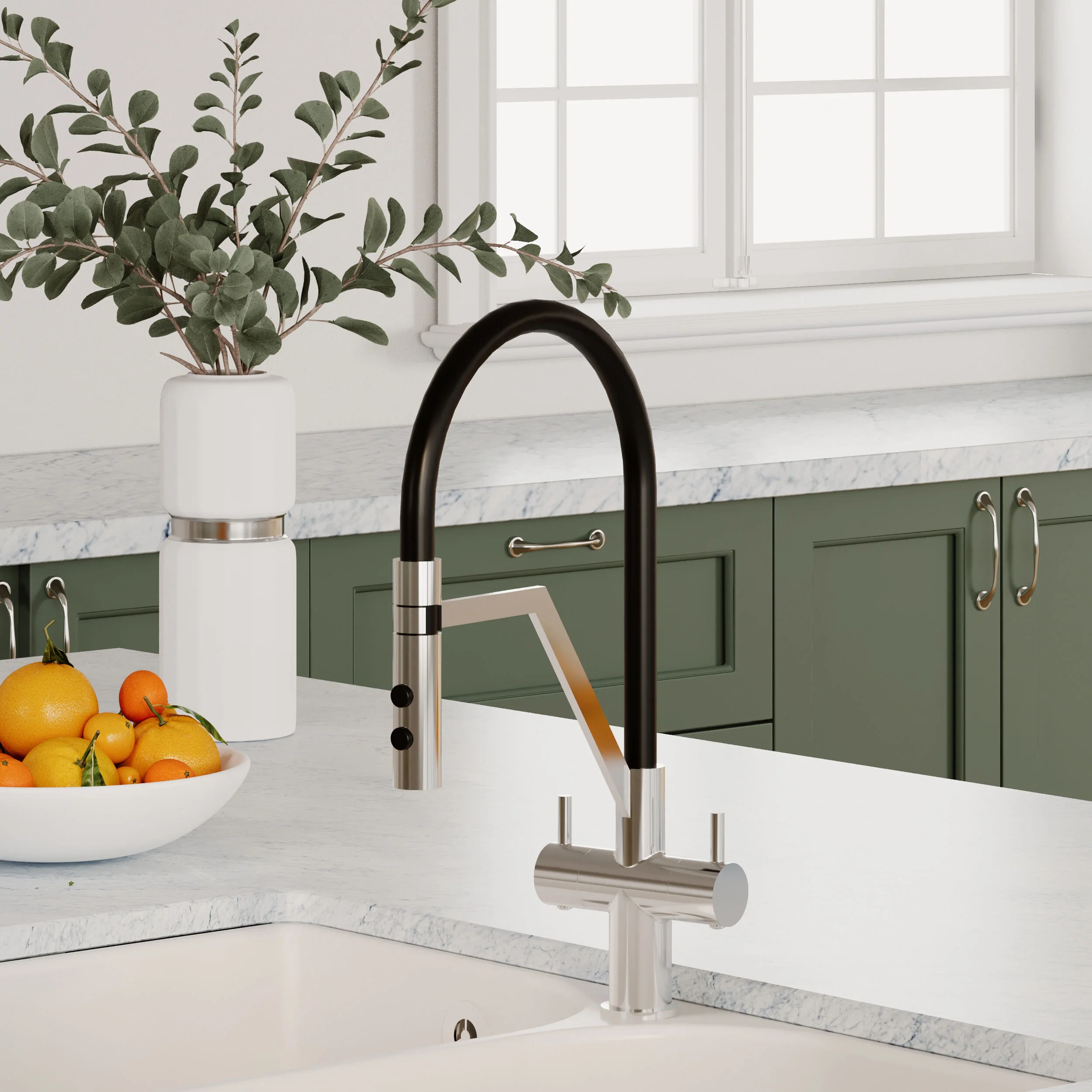 Haughton Kitchen Mono Mixer Tap - Single or Dual Lever, Choice of Colour - Image 17