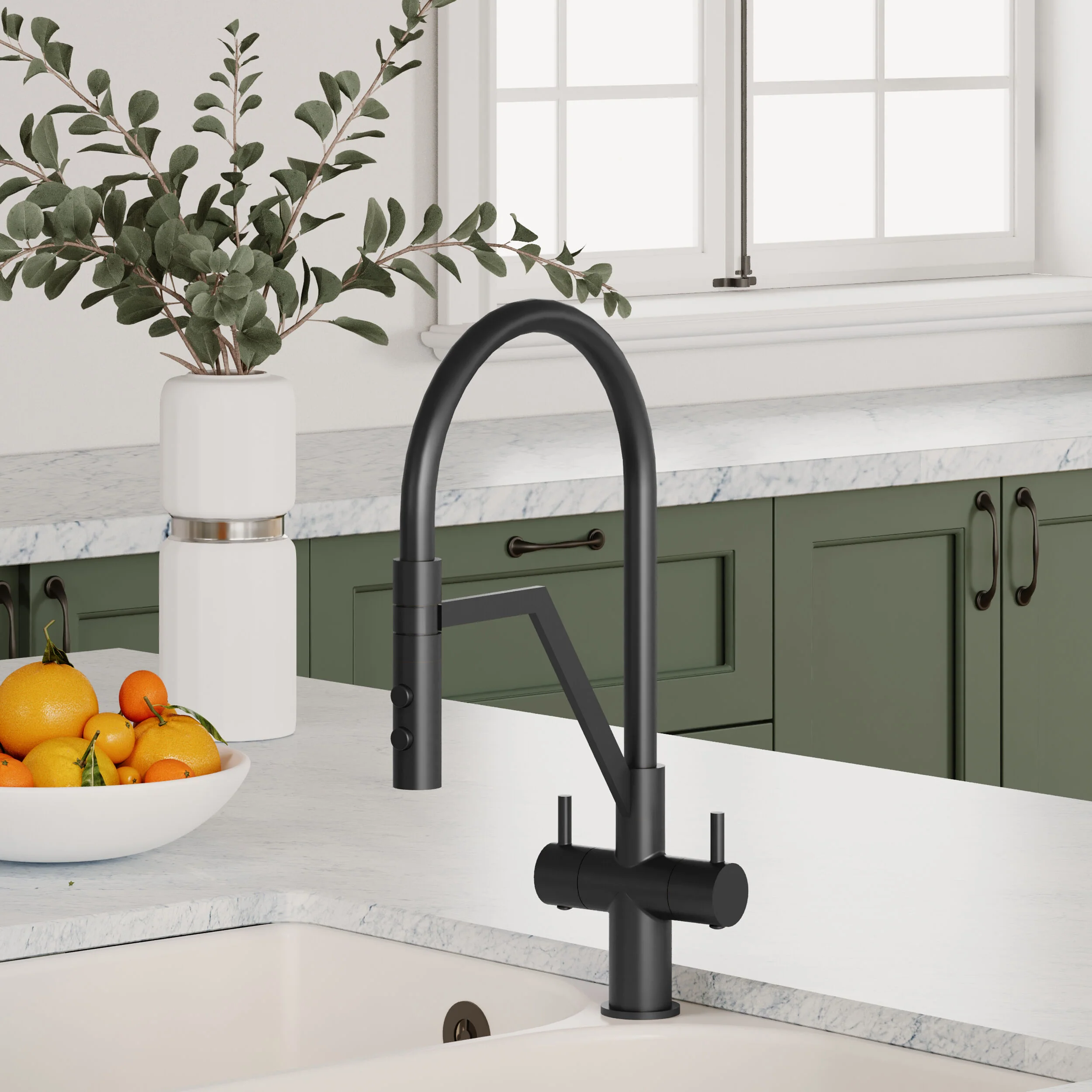 Haughton Kitchen Mono Mixer Tap - Single or Dual Lever, Choice of Colour - Image 19