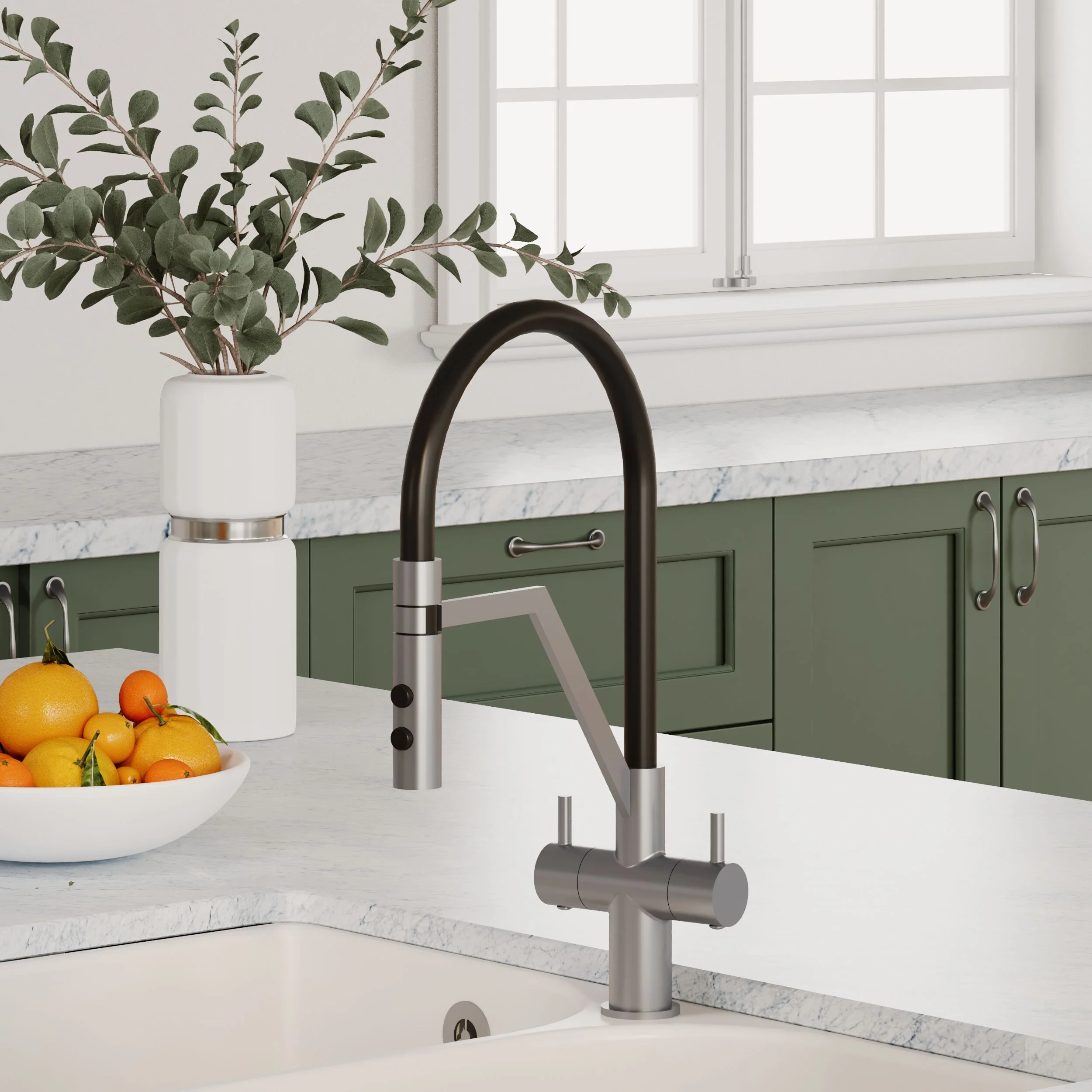 Haughton Kitchen Mono Mixer Tap - Single or Dual Lever, Choice of Colour - Image 21