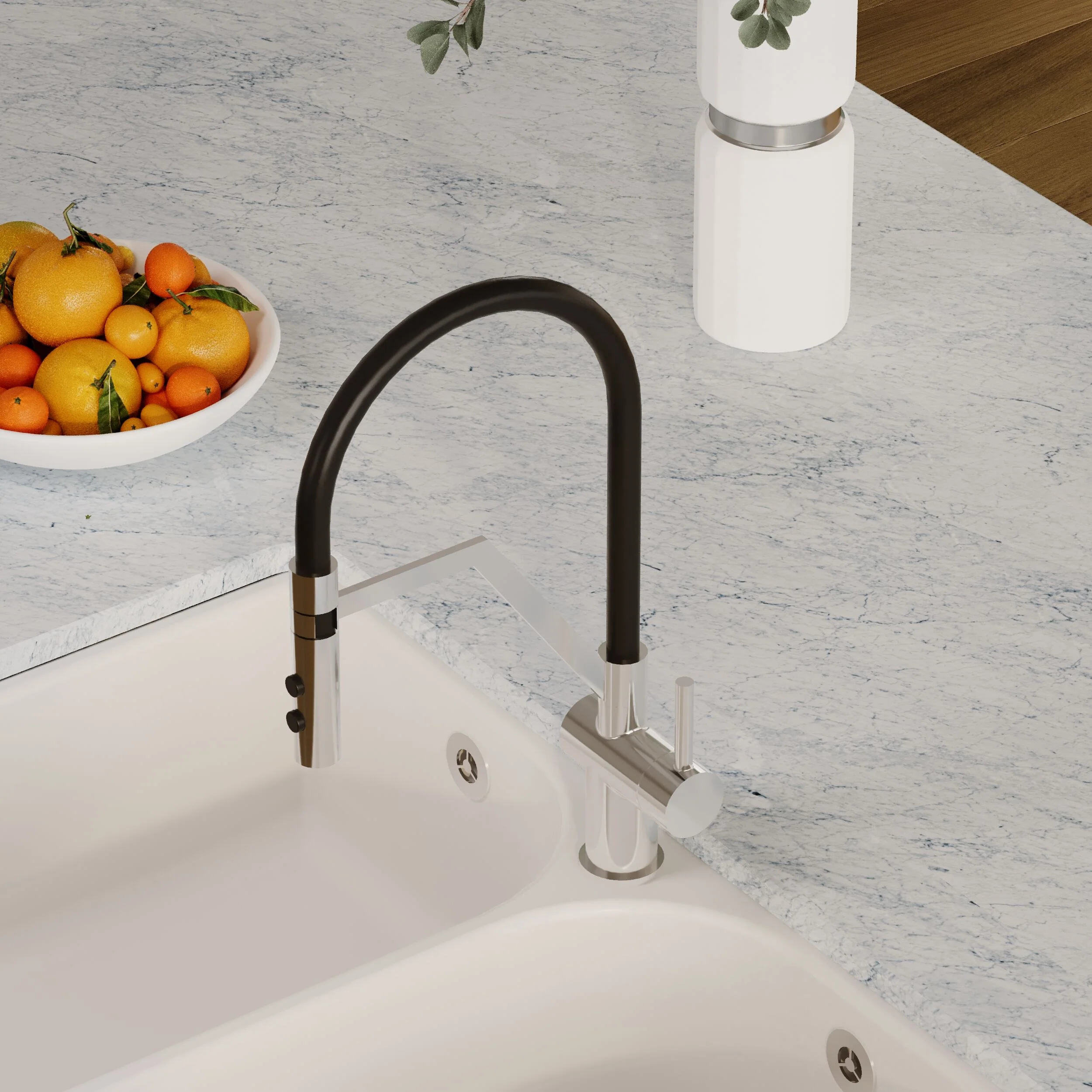 Haughton Kitchen Mono Mixer Tap - Single or Dual Lever, Choice of Colour - Image 26