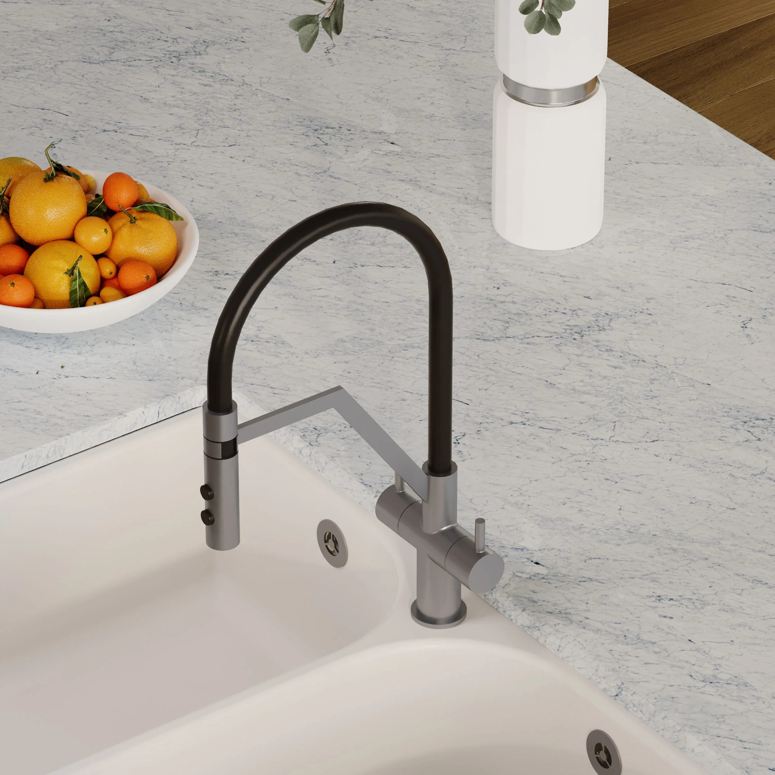 Haughton Kitchen Mono Mixer Tap - Single or Dual Lever, Choice of Colour - Image 29
