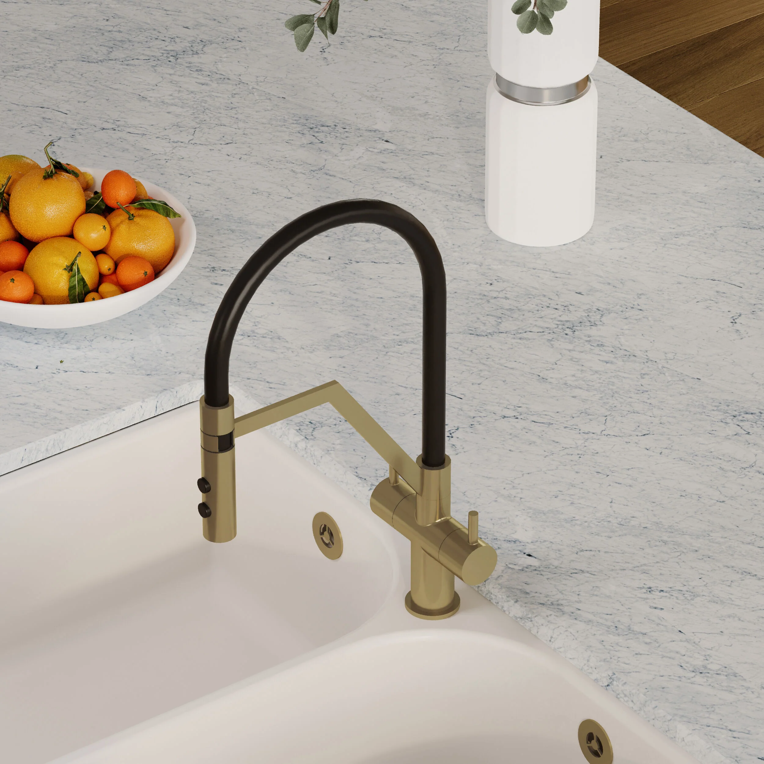 Haughton Kitchen Mono Mixer Tap - Single or Dual Lever, Choice of Colour - Image 31