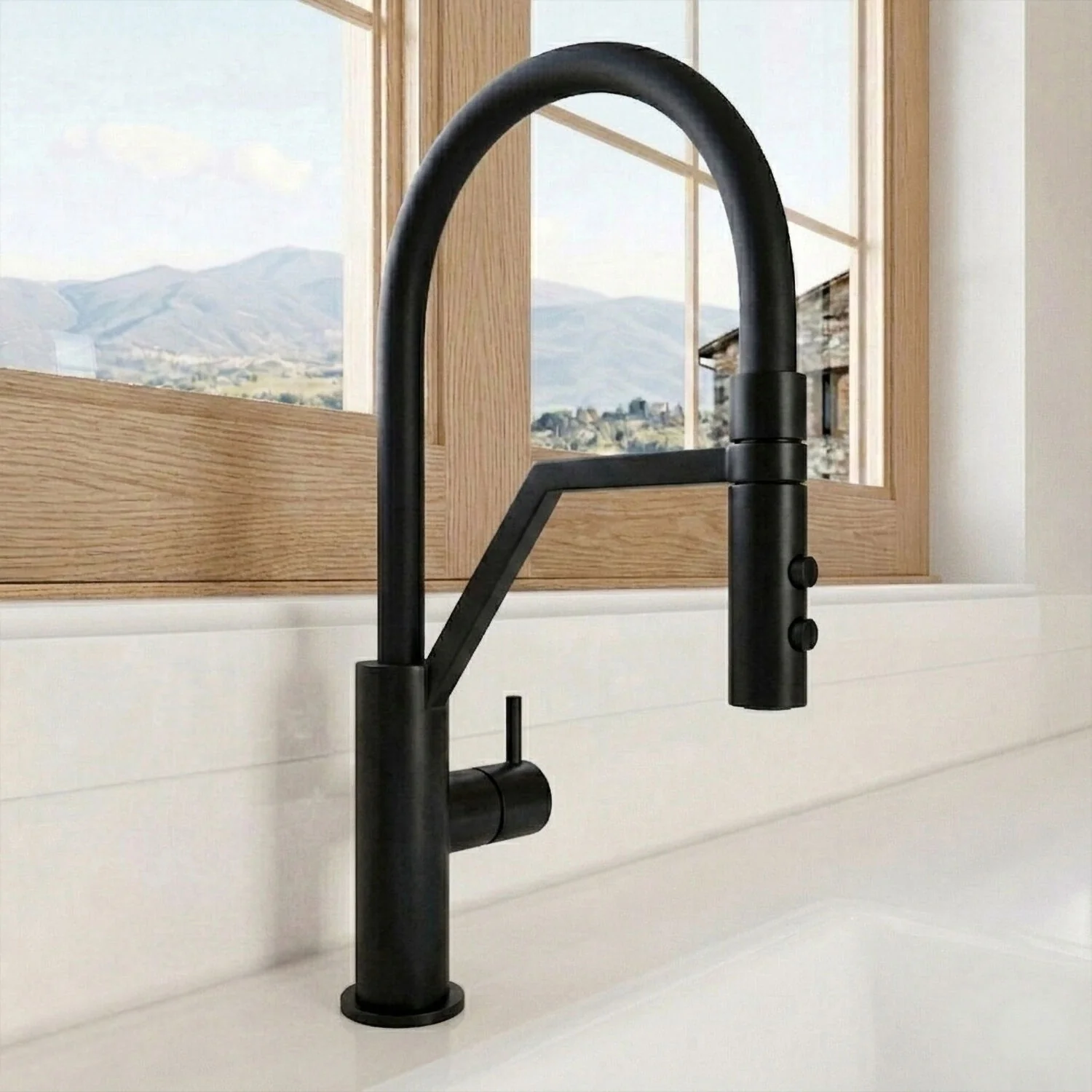Haughton Kitchen Mono Mixer Tap - Single or Dual Lever, Choice of Colour - Image 4
