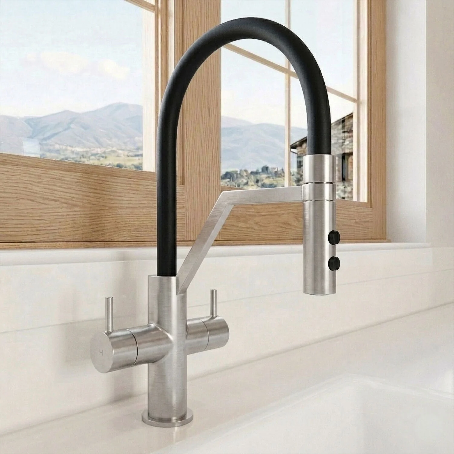 Haughton Kitchen Mono Mixer Tap - Single or Dual Lever, Choice of Colour - Image 5