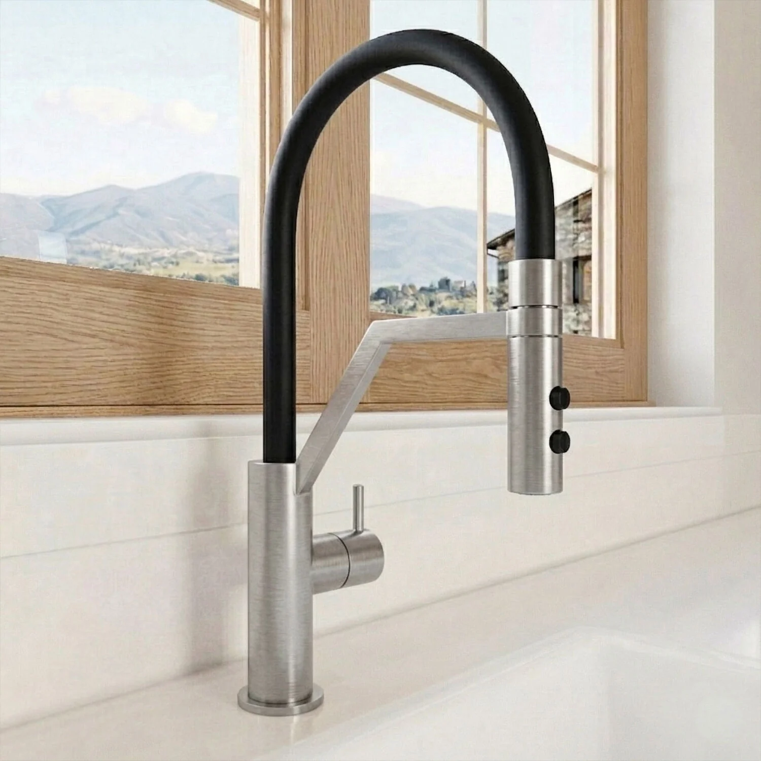 Haughton Kitchen Mono Mixer Tap - Single or Dual Lever, Choice of Colour - Image 6