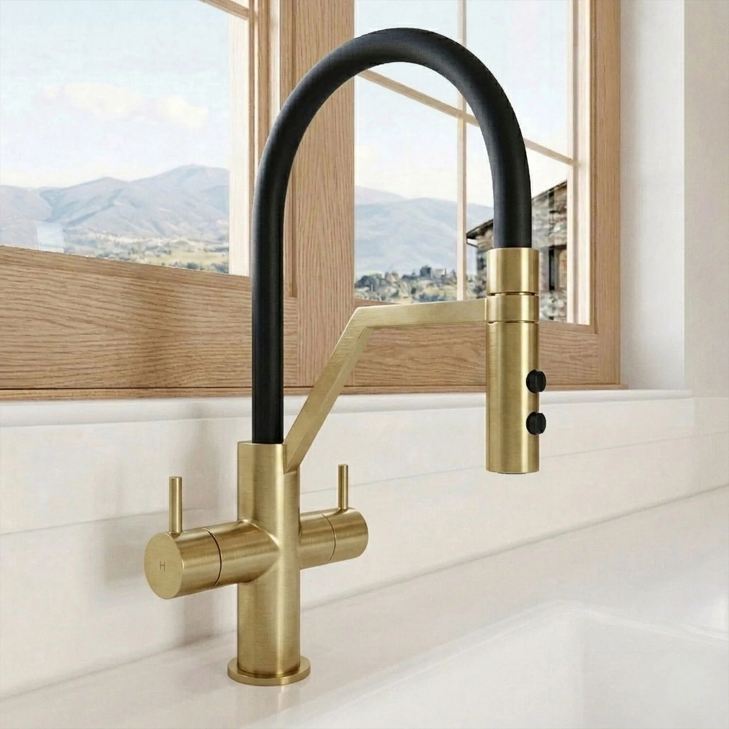 Haughton Kitchen Mono Mixer Tap - Single or Dual Lever, Choice of Colour - Image 7