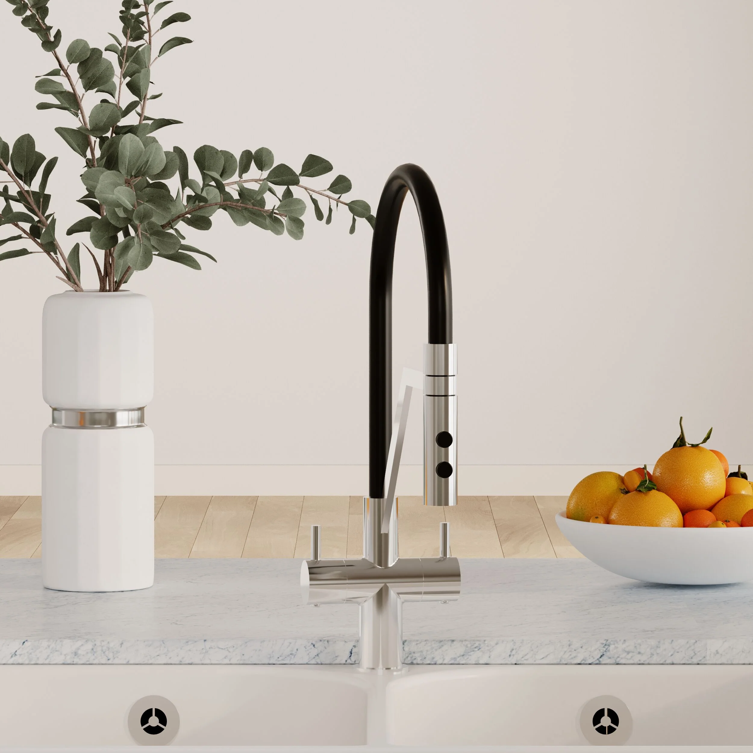 Haughton Kitchen Mono Mixer Tap - Single or Dual Lever, Choice of Colour - Image 9