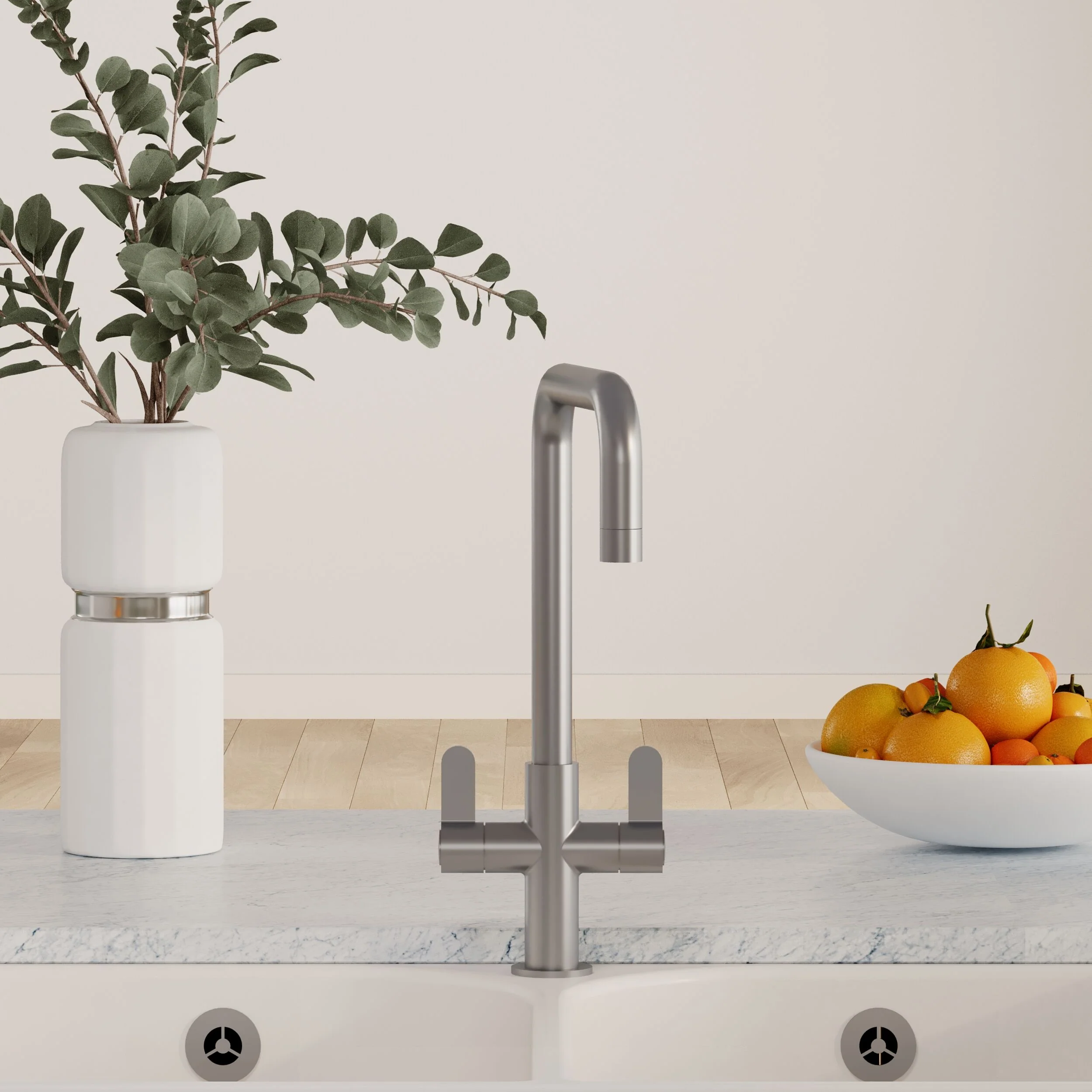 Warslow Kitchen Mono Mixer Tap - Single or Dual Lever, Choice of Colour - Image 13