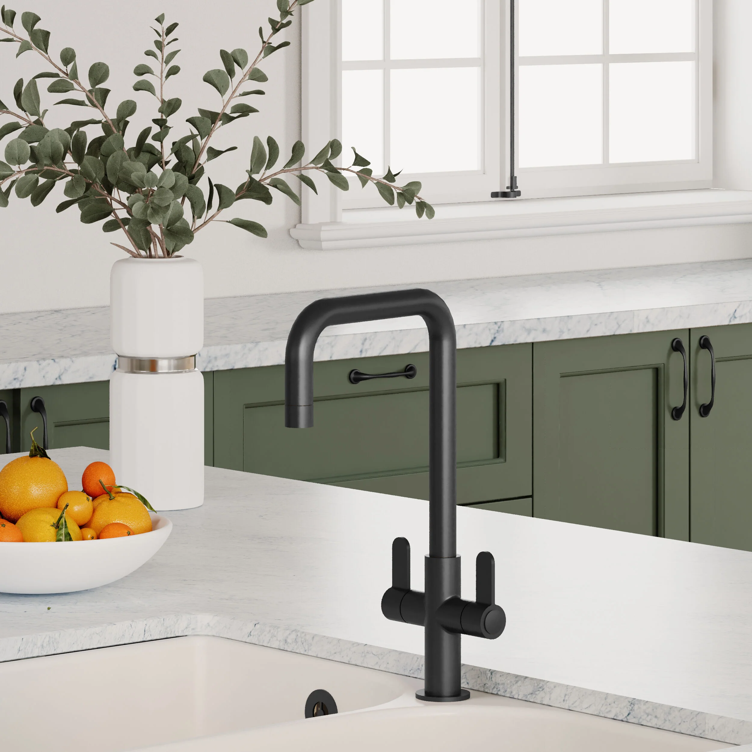Warslow Kitchen Mono Mixer Tap - Single or Dual Lever, Choice of Colour - Image 19