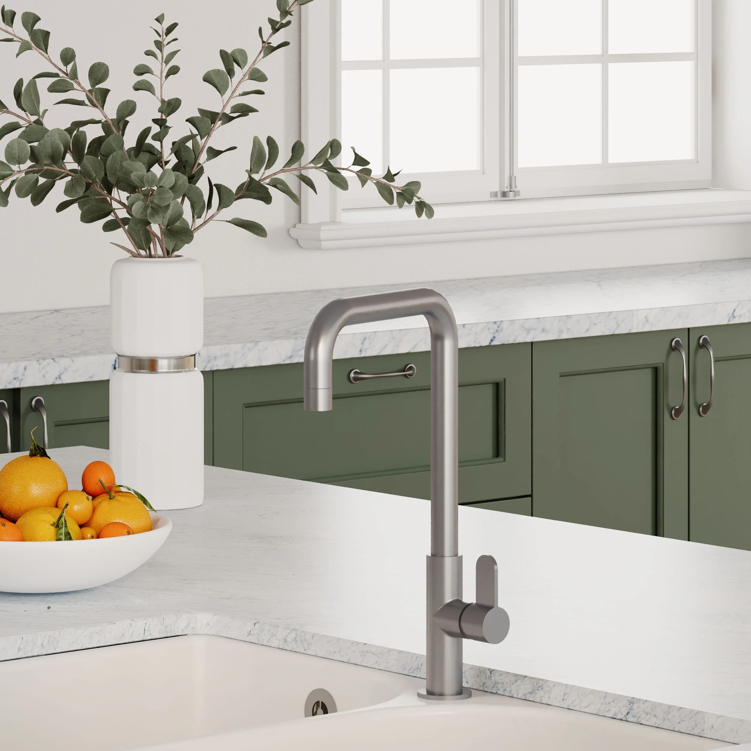 Warslow Kitchen Mono Mixer Tap - Single or Dual Lever, Choice of Colour - Image 22