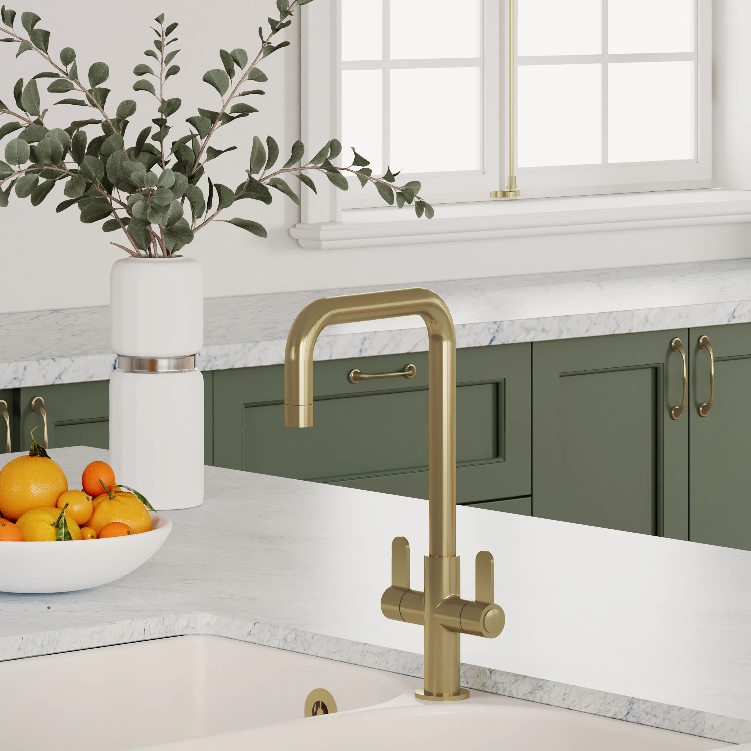 Warslow Kitchen Mono Mixer Tap - Single or Dual Lever, Choice of Colour - Image 23