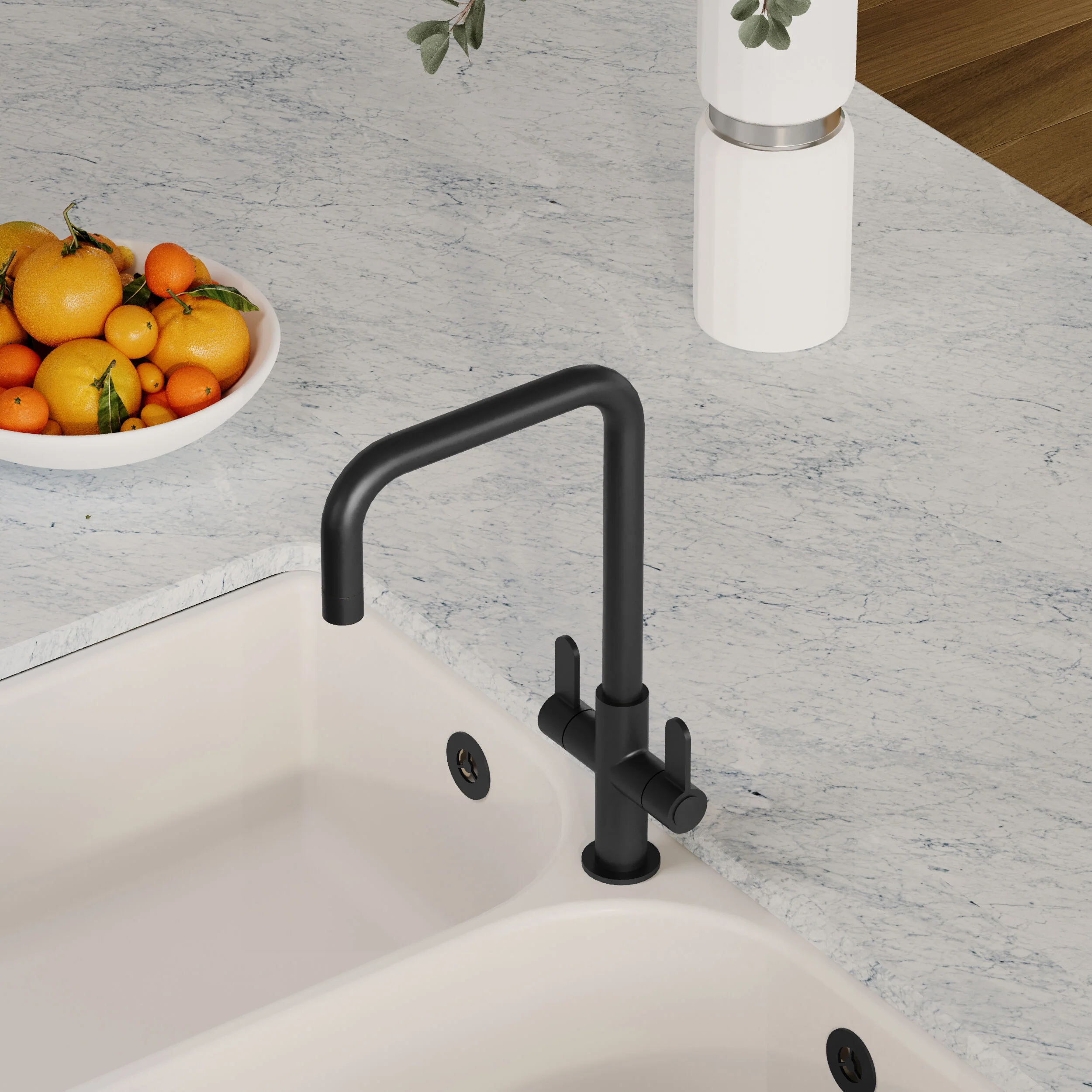 Warslow Kitchen Mono Mixer Tap - Single or Dual Lever, Choice of Colour - Image 27