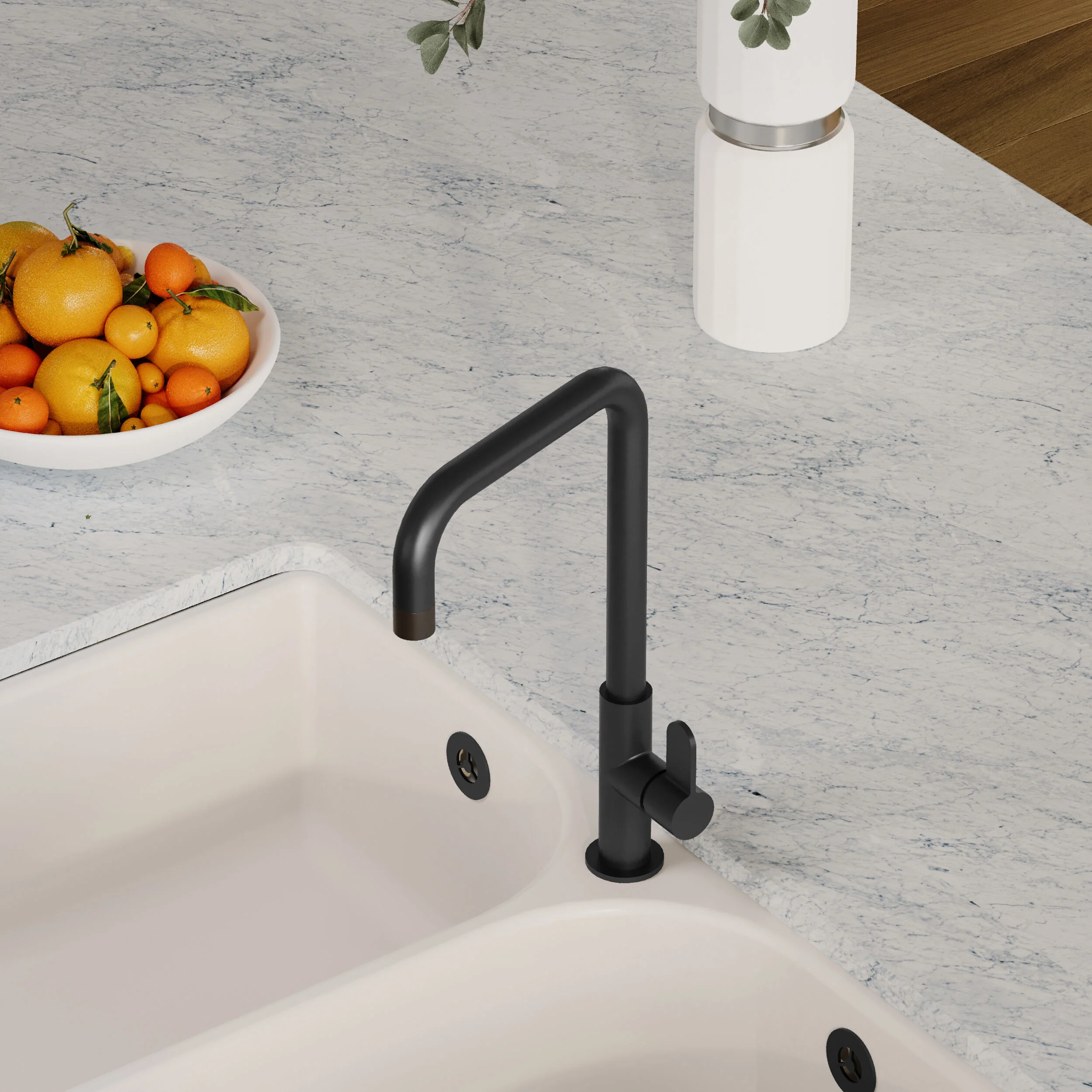 Warslow Kitchen Mono Mixer Tap - Single or Dual Lever, Choice of Colour - Image 28