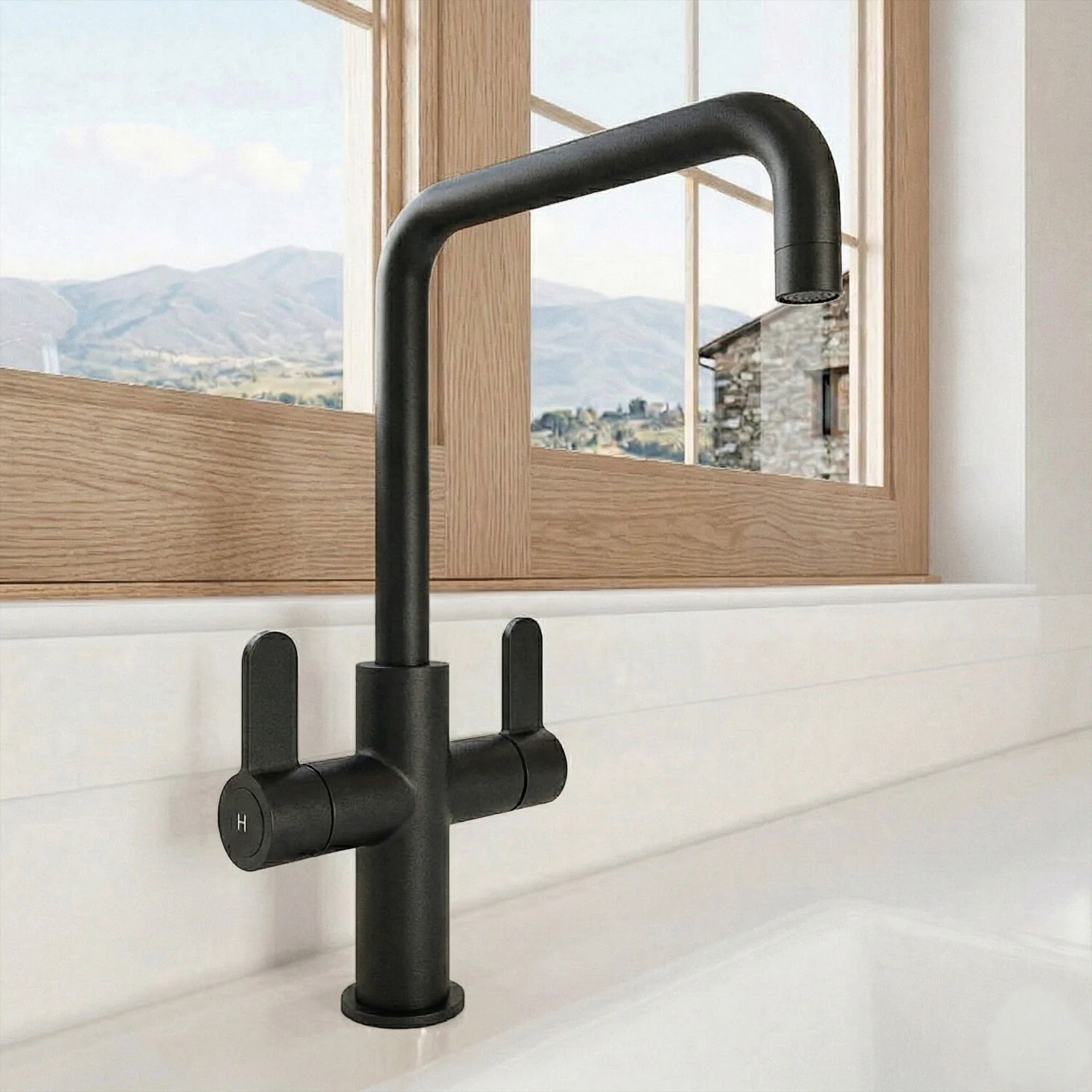 Warslow Kitchen Mono Mixer Tap - Single or Dual Lever, Choice of Colour - Image 3