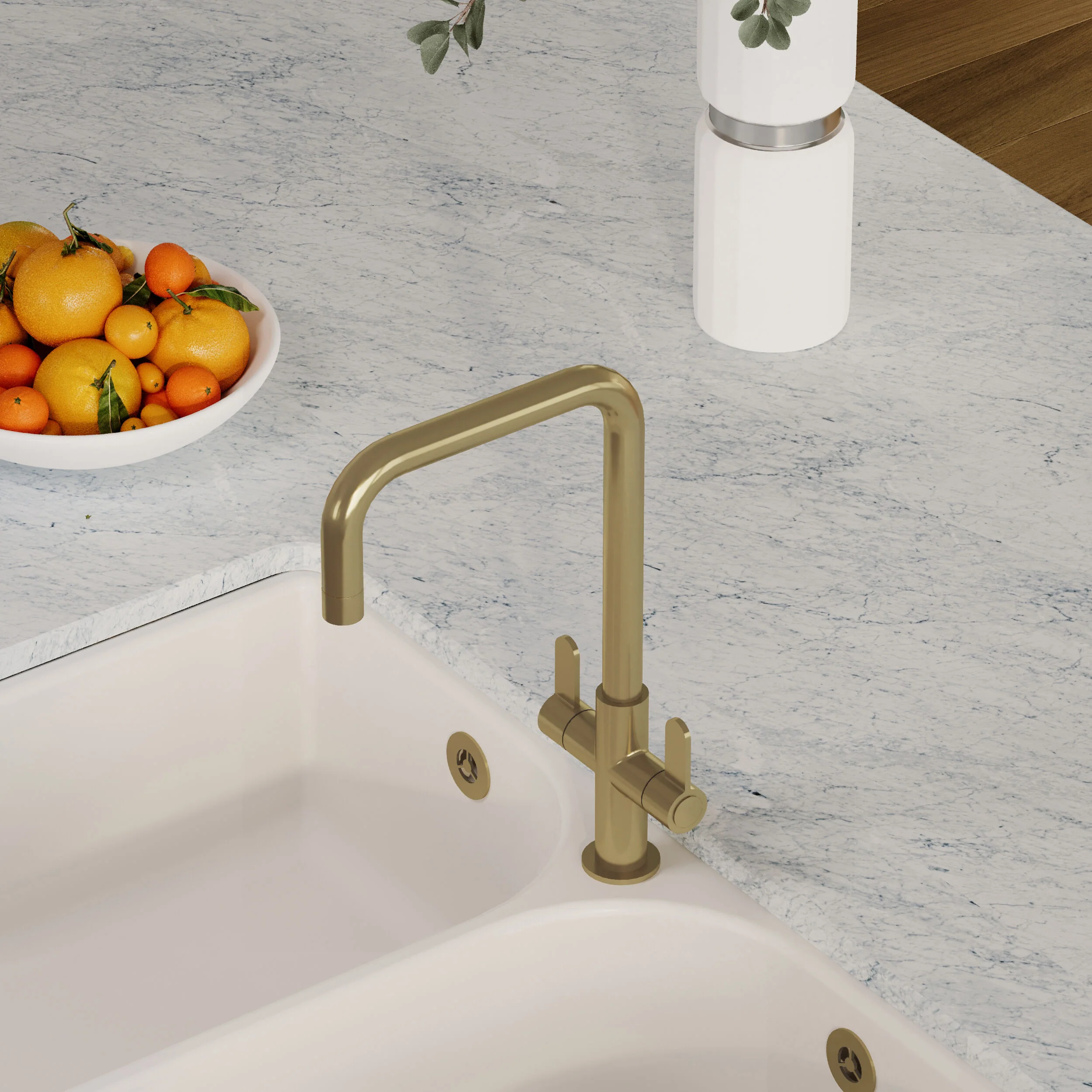 Warslow Kitchen Mono Mixer Tap - Single or Dual Lever, Choice of Colour - Image 31