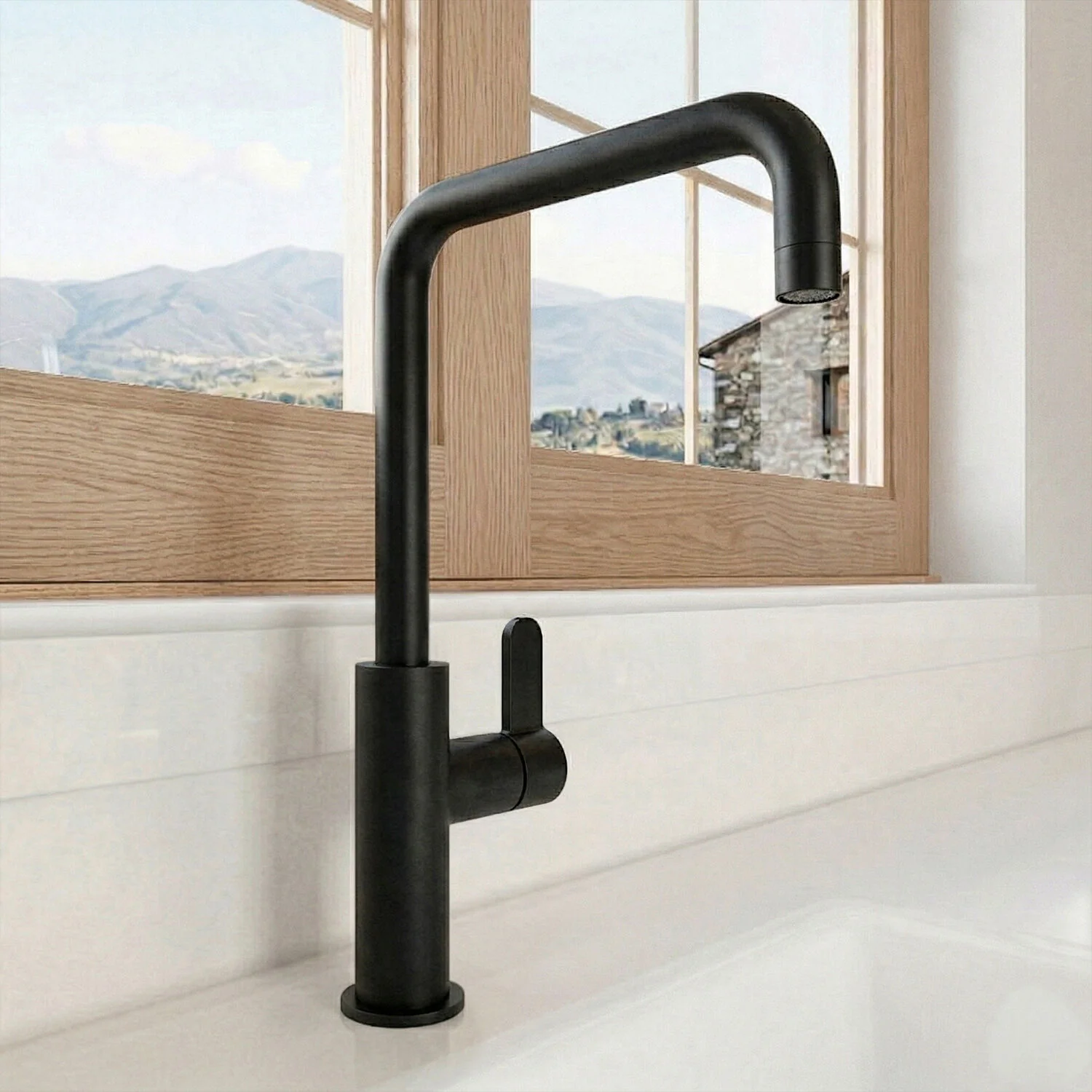 Warslow Kitchen Mono Mixer Tap - Single or Dual Lever, Choice of Colour - Image 4