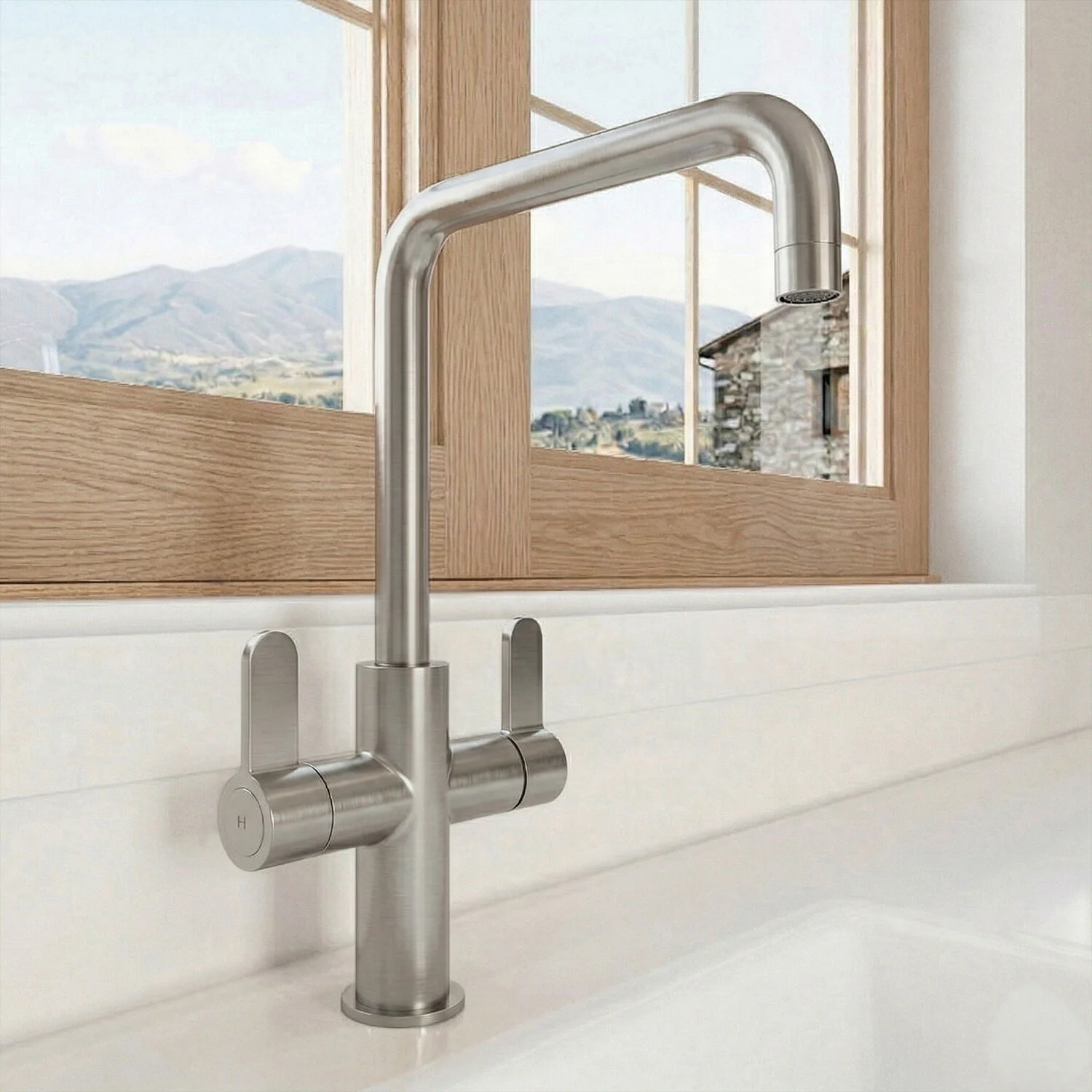 Warslow Kitchen Mono Mixer Tap - Single or Dual Lever, Choice of Colour - Image 5