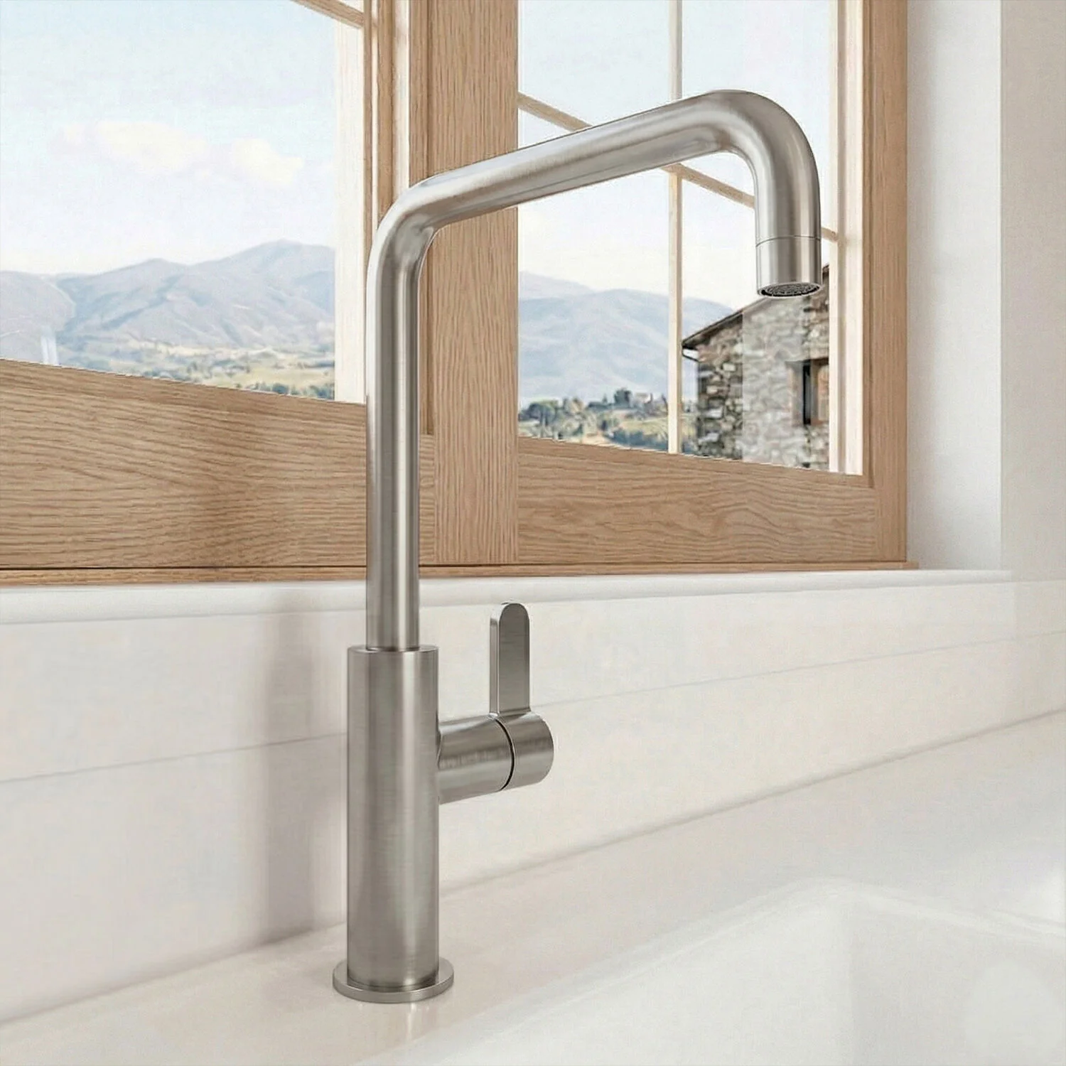 Warslow Kitchen Mono Mixer Tap - Single or Dual Lever, Choice of Colour - Image 6