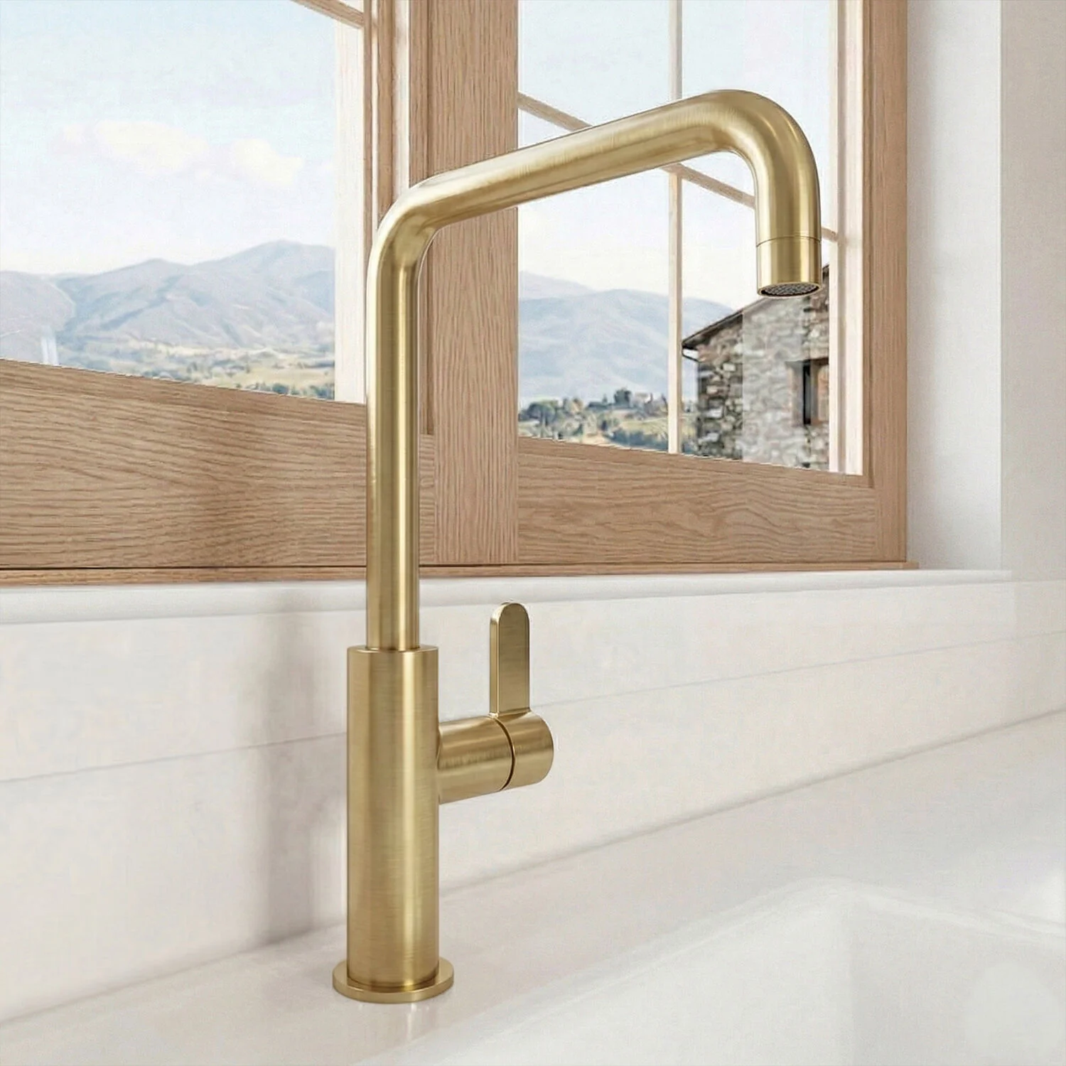 Warslow Kitchen Mono Mixer Tap - Single or Dual Lever, Choice of Colour - Image 8