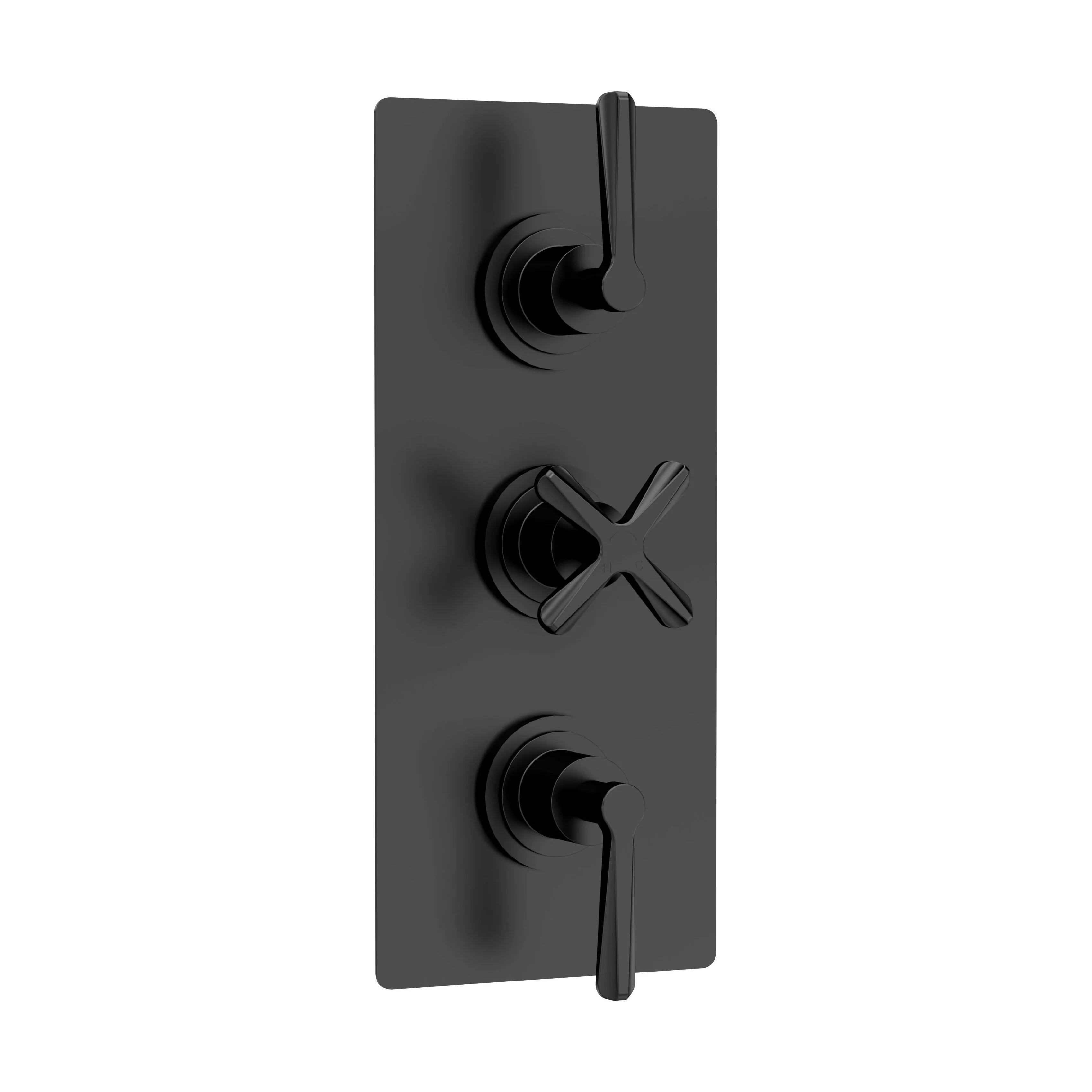 Levedale Triple Concealed Crosshead Thermostatic Shower Valve with Diverter (3 Outlets) - Image 2