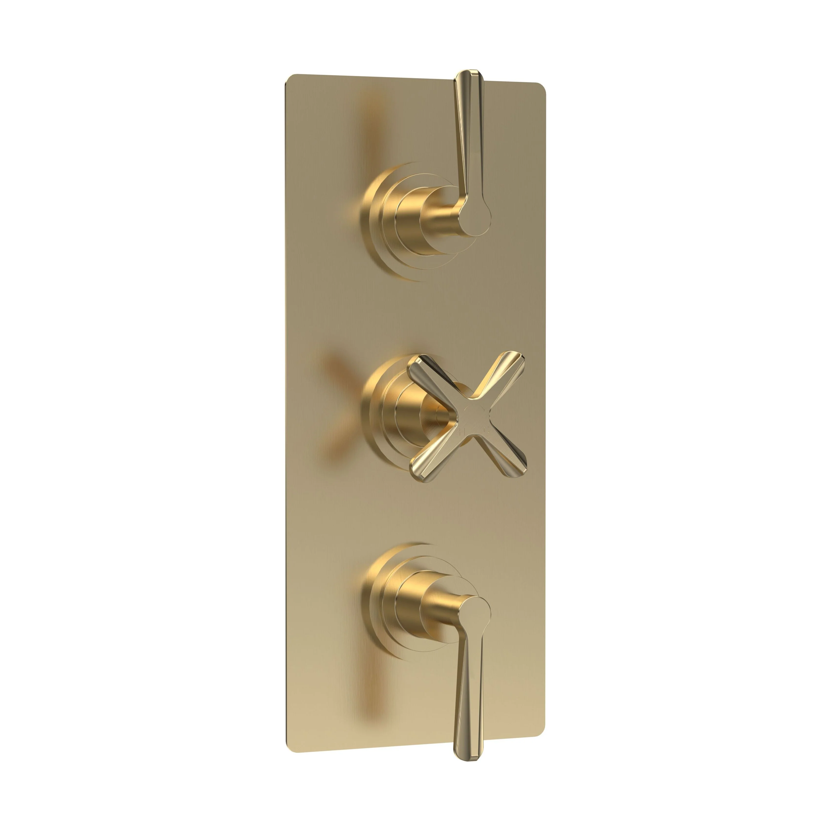 Levedale Triple Concealed Crosshead Thermostatic Shower Valve with Diverter (3 Outlets) - Image 3