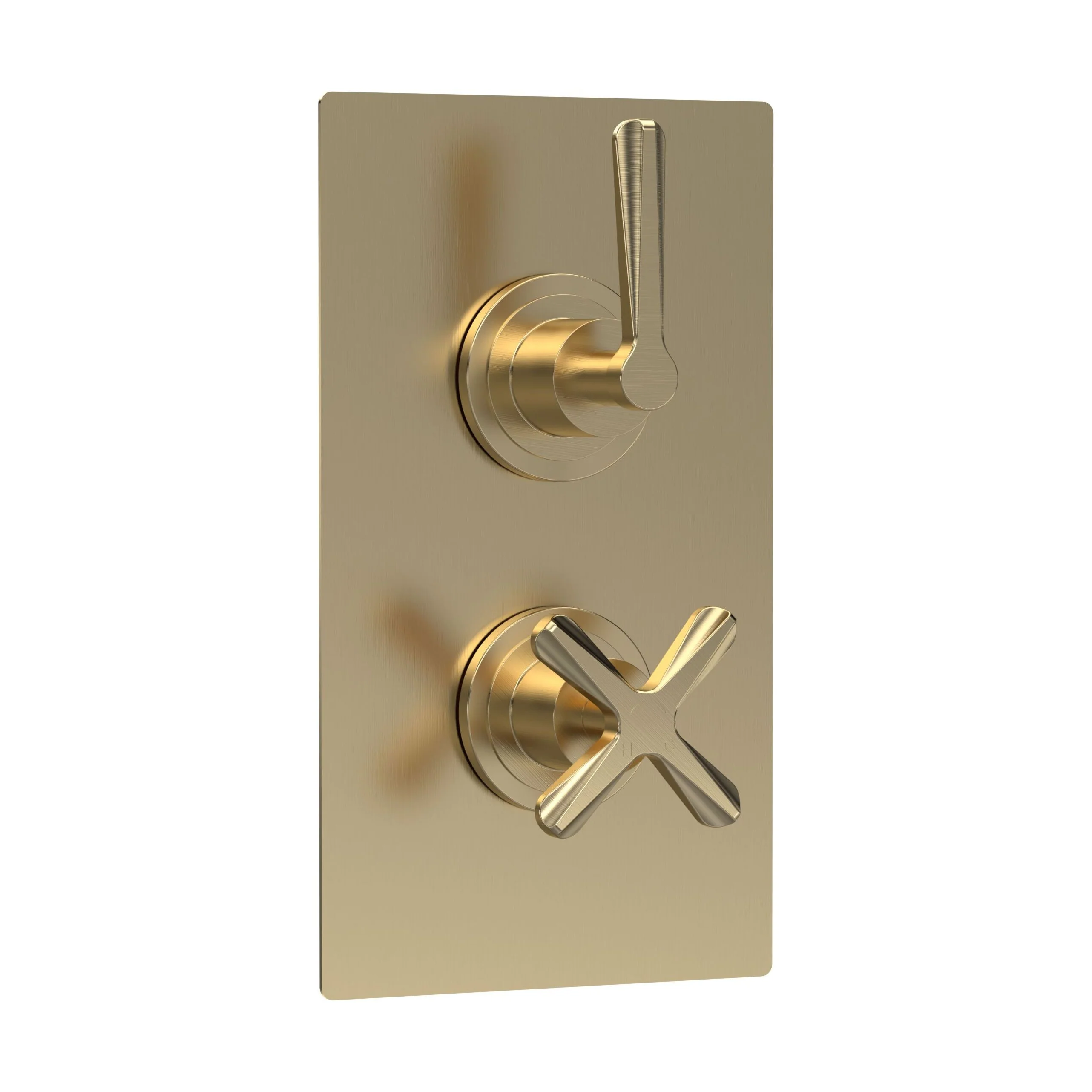 Levedale Twin Concealed Crosshead Thermostatic Shower Valve with Diverter (2 Outlets) - Image 3