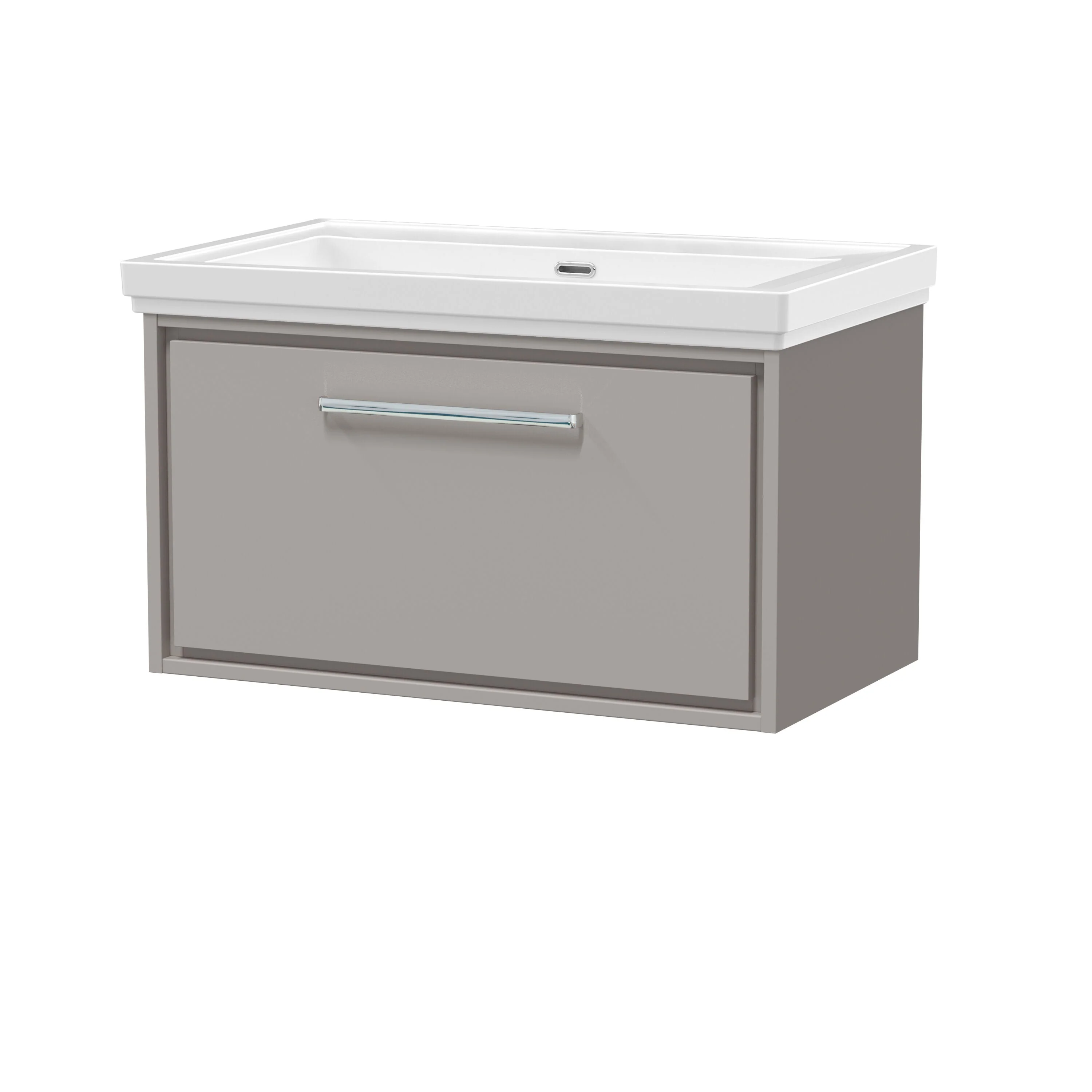 Longnor Single Drawer Wall Hung Vanity Basin Unit with 0 Tap Hole Traditional Fireclay Basin, Choice of Size and Colour - Image 13