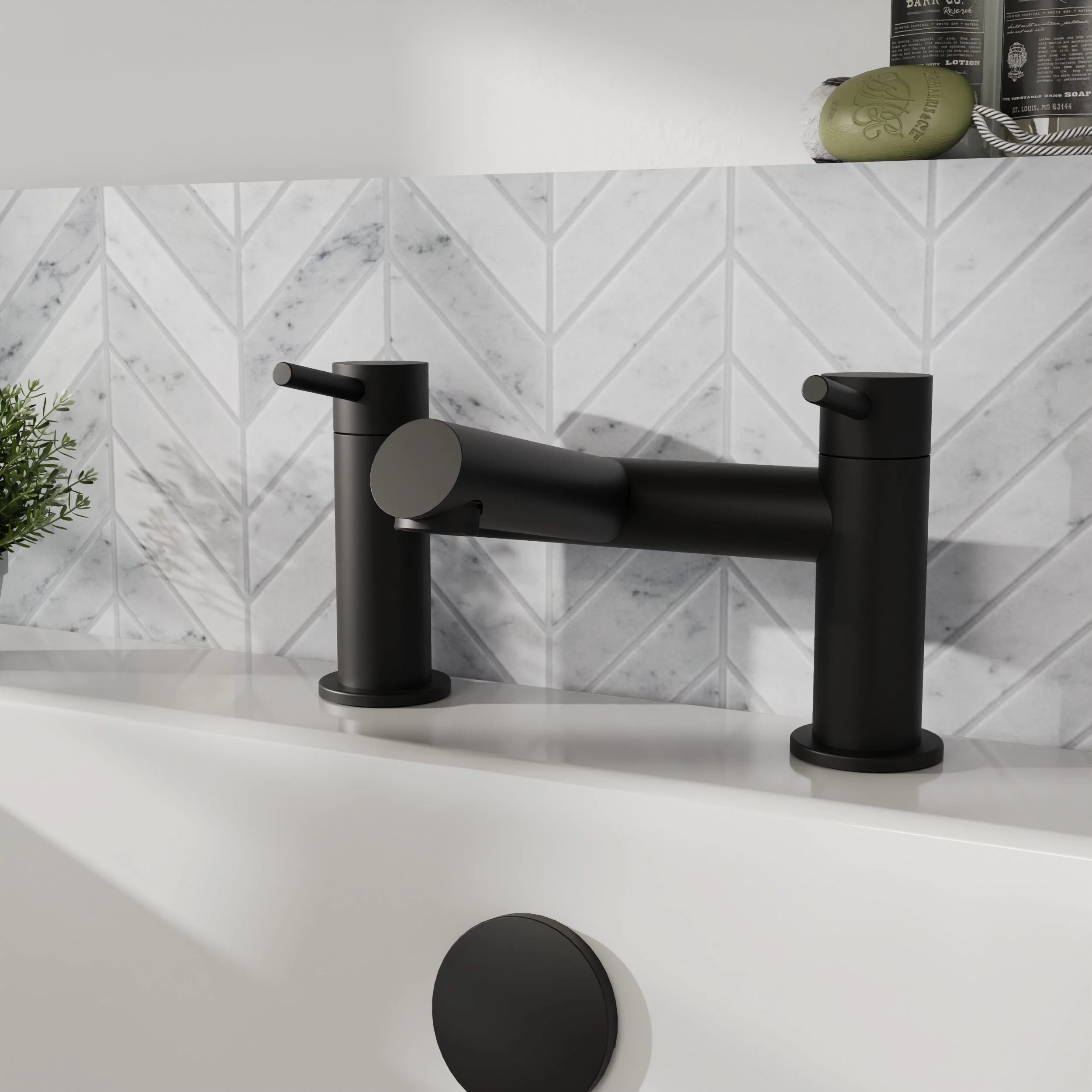 Wetley Minimalist Round Deck Mounted Bath Filler Tap - Choice of Finish - Image 5