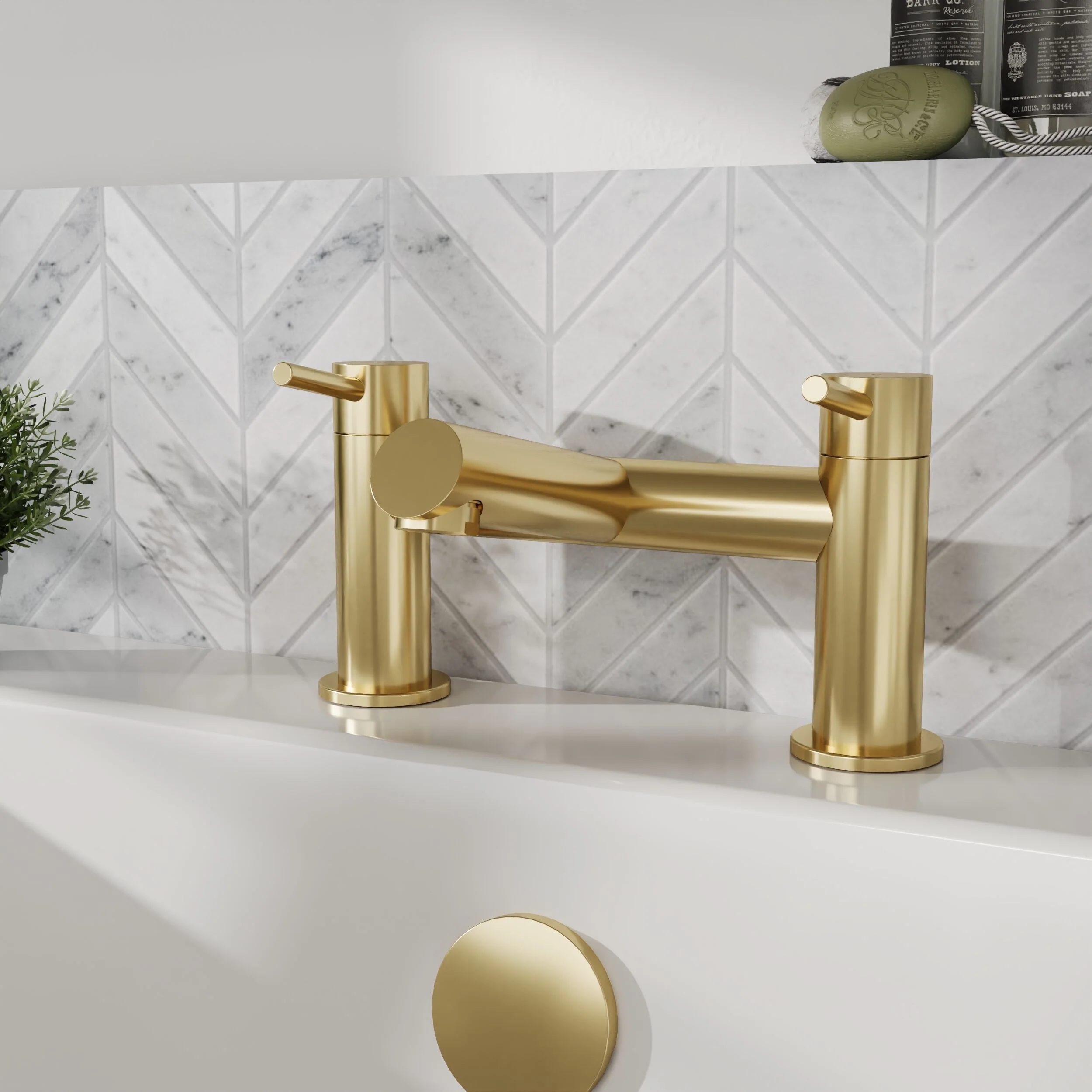 Wetley Minimalist Round Deck Mounted Bath Filler Tap - Choice of Finish - Image 6
