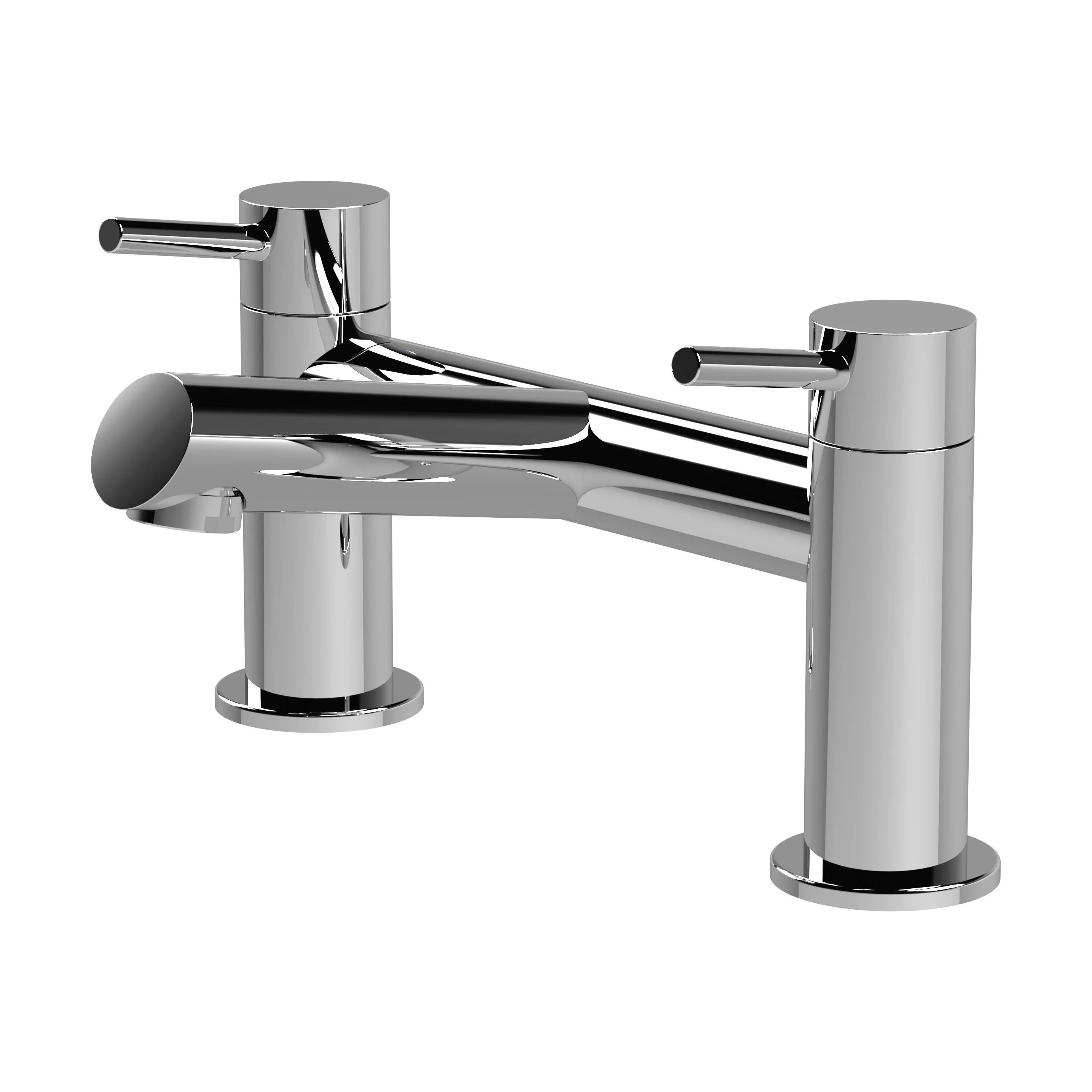 Wetley Minimalist Round Deck Mounted Bath Filler Tap - Choice of Finish - Image 7