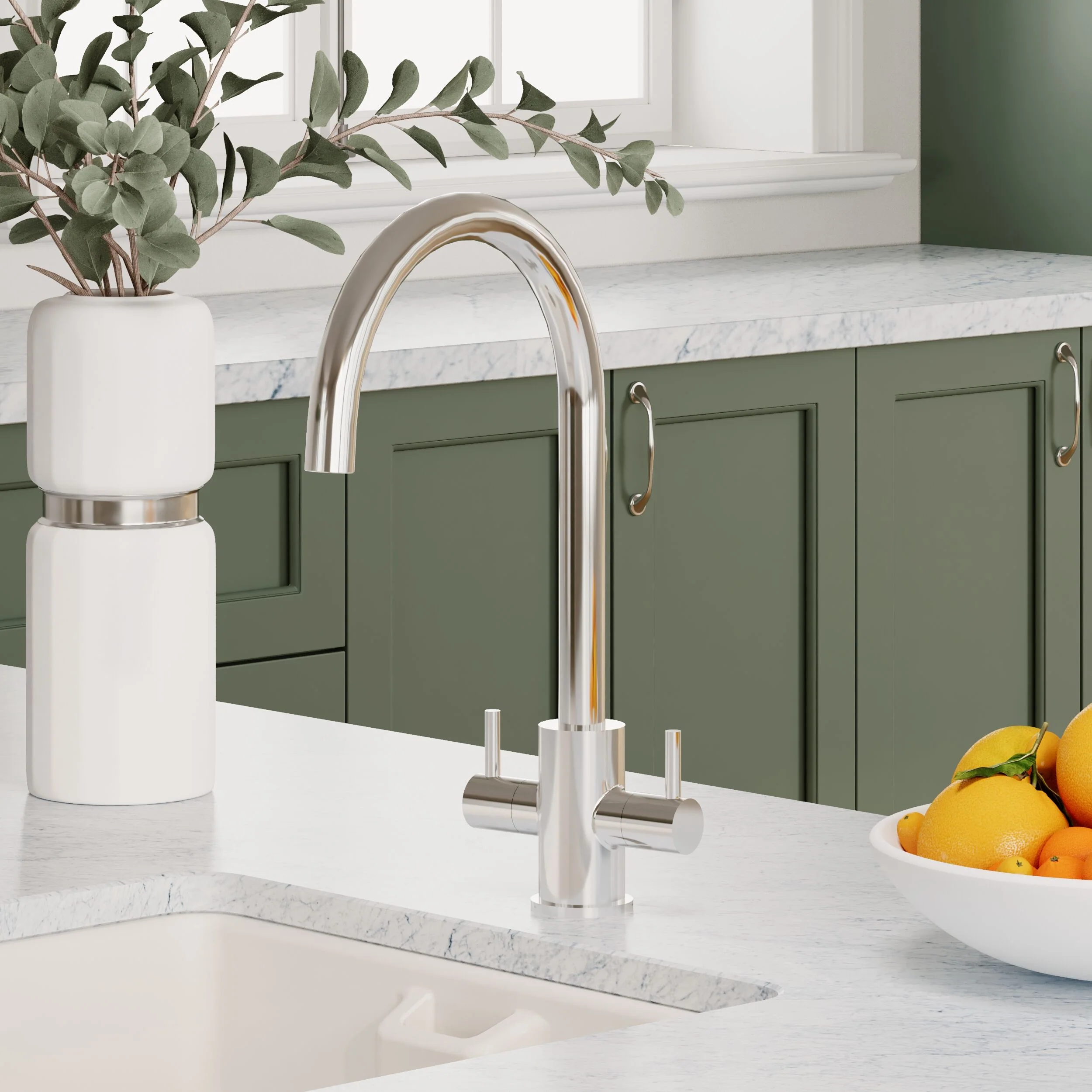 Gratwich Kitchen Mono Mixer Tap - Single or Dual Lever, Choice of Colour - Image 17