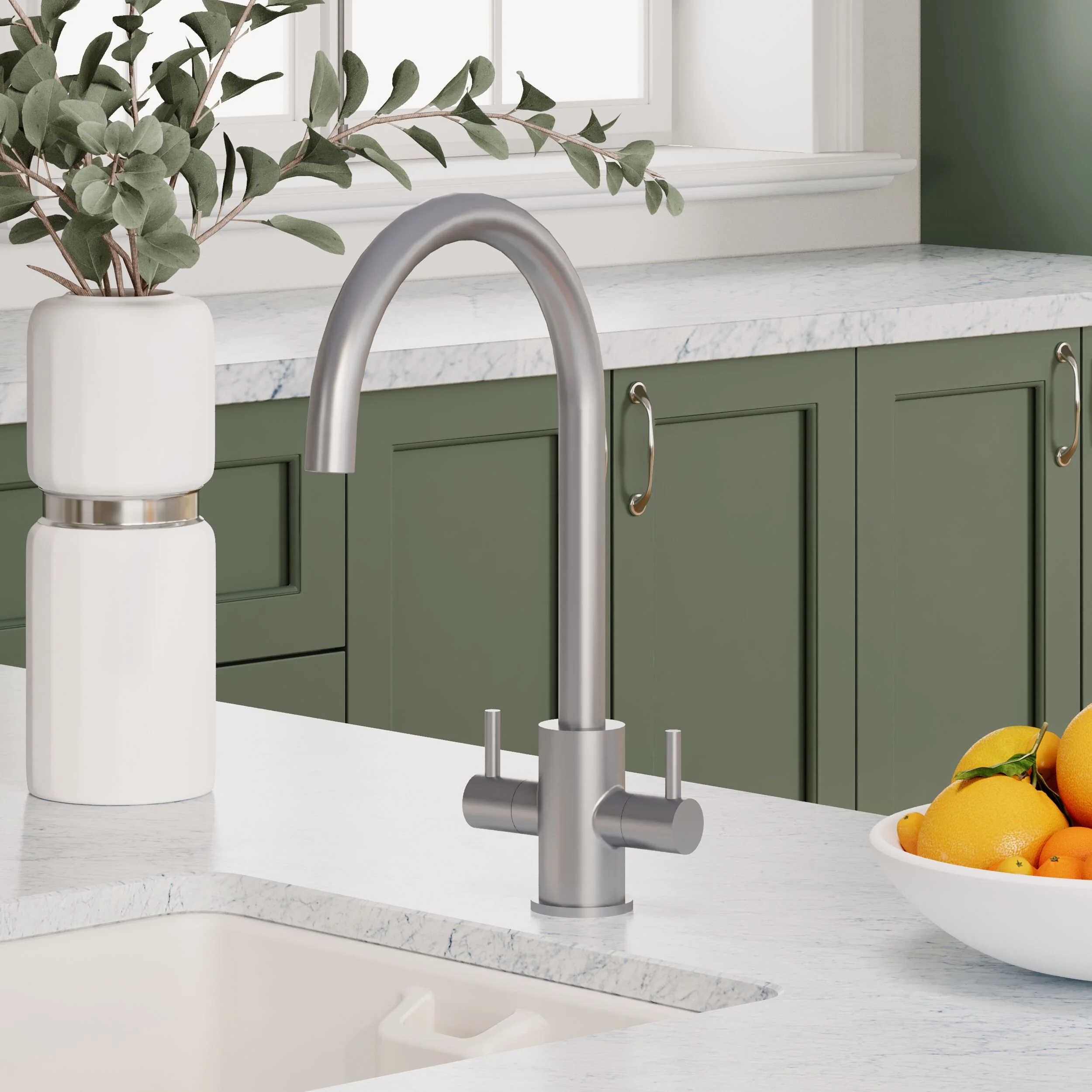 Gratwich Kitchen Mono Mixer Tap - Single or Dual Lever, Choice of Colour - Image 21