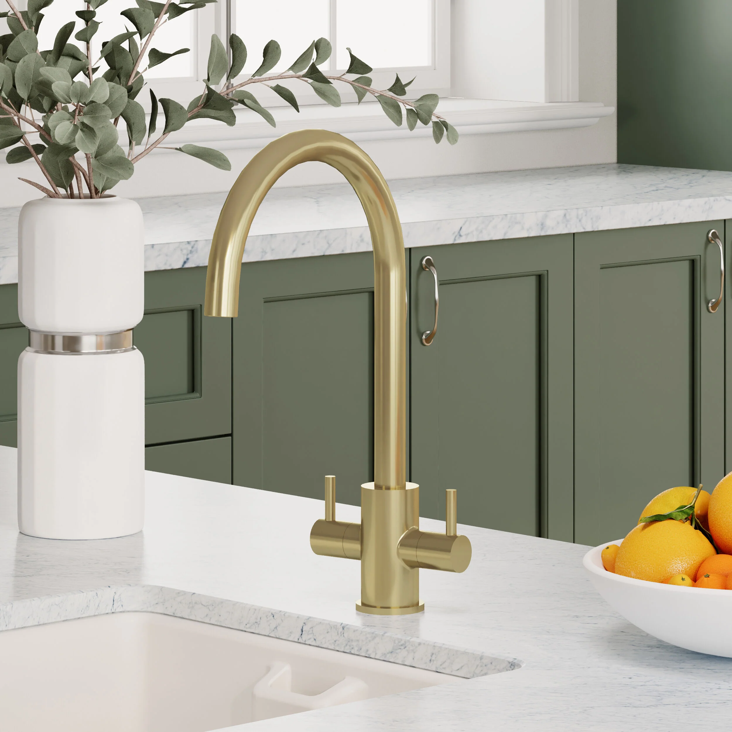 Gratwich Kitchen Mono Mixer Tap - Single or Dual Lever, Choice of Colour - Image 23
