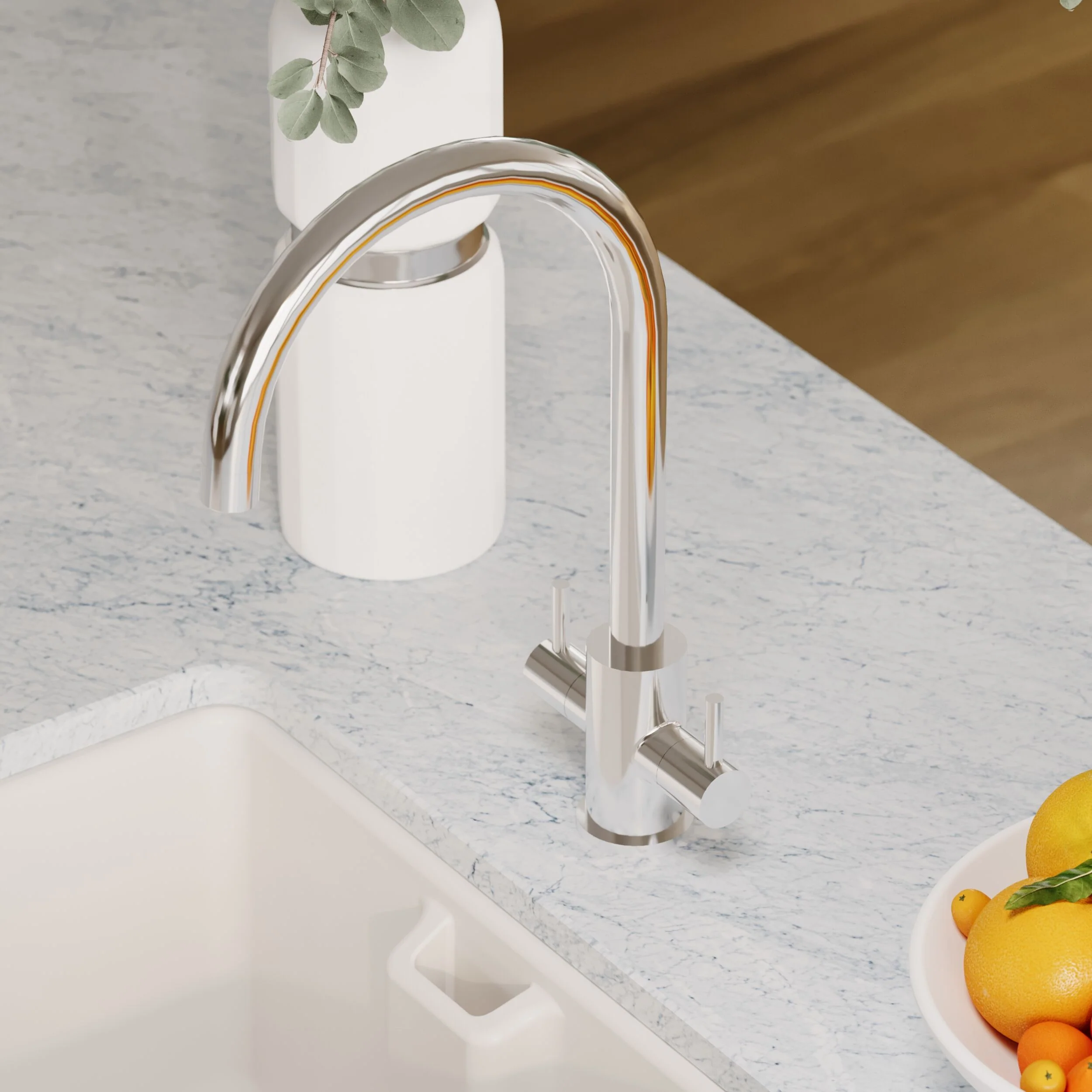 Gratwich Kitchen Mono Mixer Tap - Single or Dual Lever, Choice of Colour - Image 25
