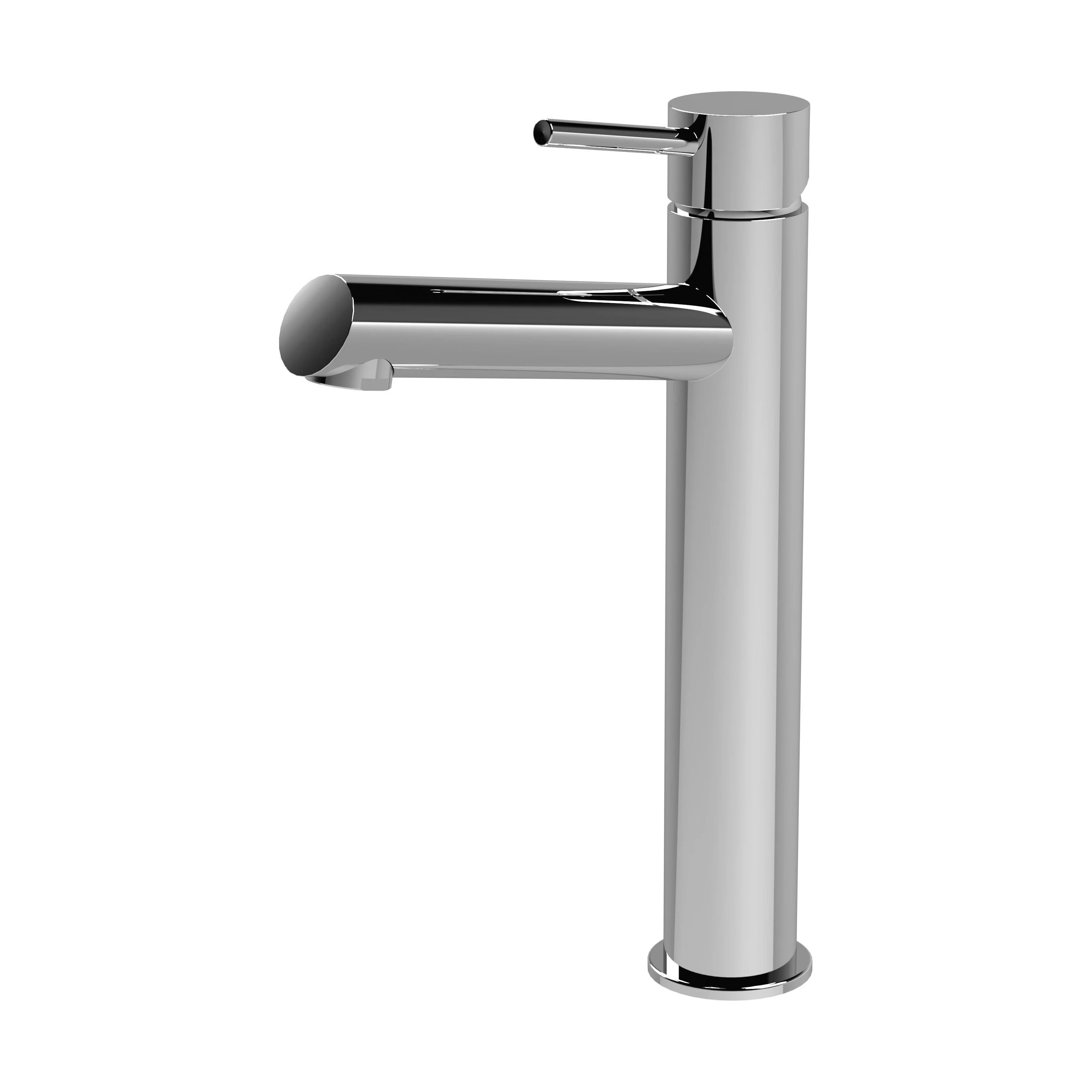 Wetley Minimalist Round Tall Mono Basin Mixer Tap - Choice of Finish - Image 7