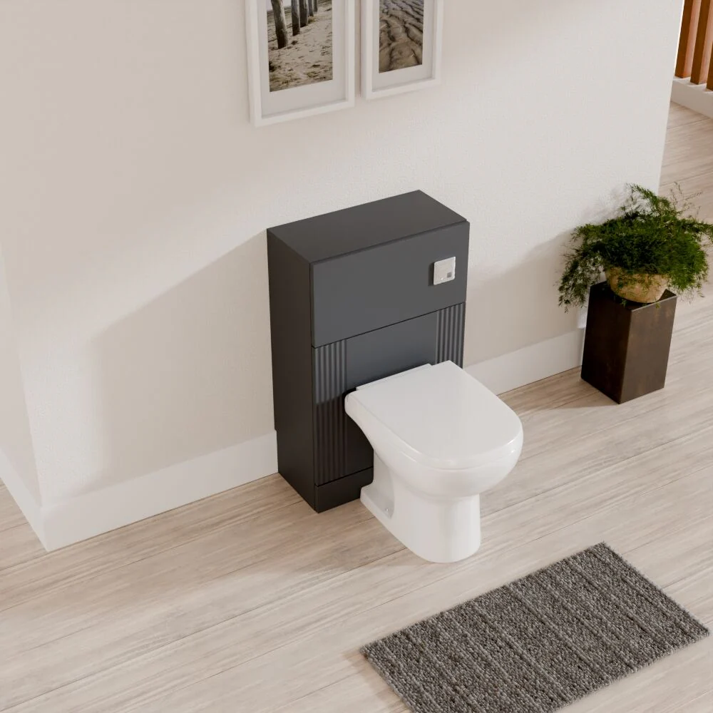 Belvide Modern Bathroom Retro Floor Standing WC Back to Wall Toilet Unit, 500mm, Choice of Colour - Image 12