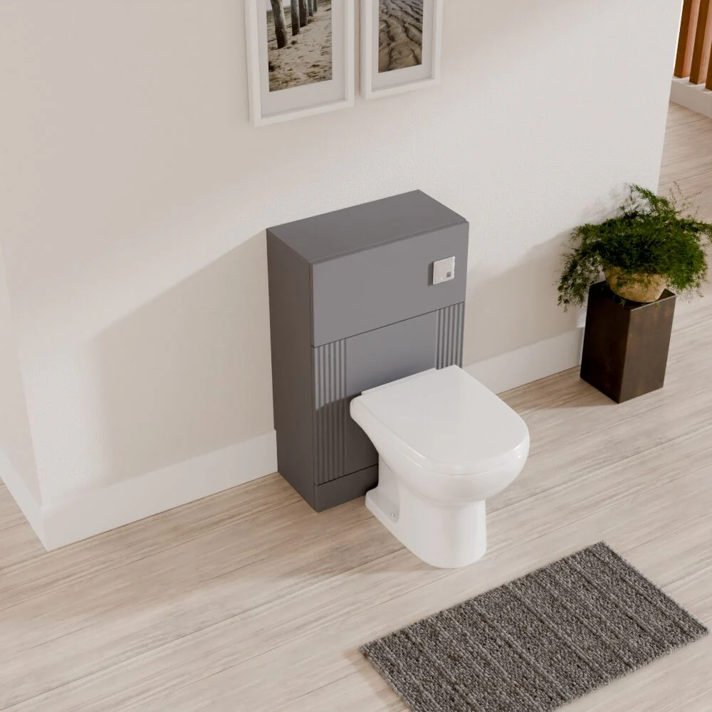 Belvide Modern Bathroom Retro Floor Standing WC Back to Wall Toilet Unit, 500mm, Choice of Colour - Image 13