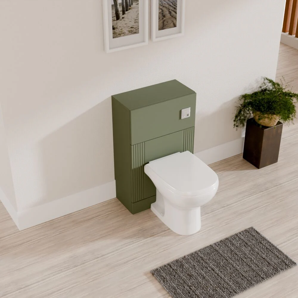 Belvide Modern Bathroom Retro Floor Standing WC Back to Wall Toilet Unit, 500mm, Choice of Colour - Image 15