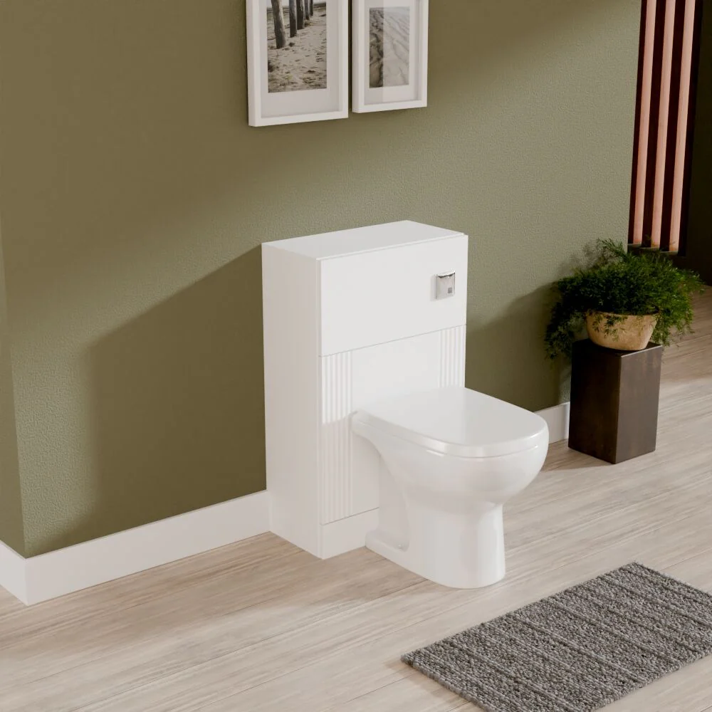Belvide Modern Bathroom Retro Floor Standing WC Back to Wall Toilet Unit, 500mm, Choice of Colour - Image 16