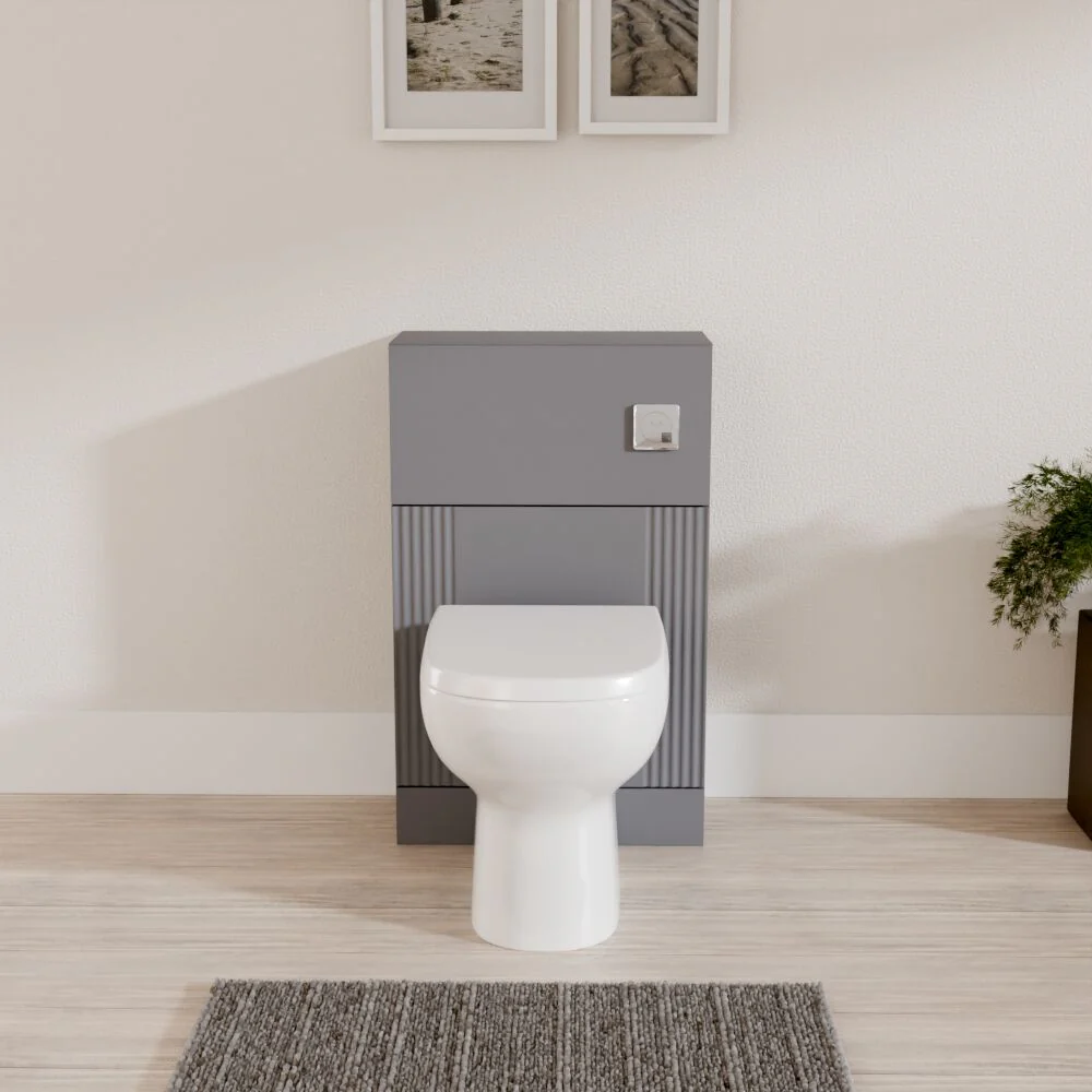 Belvide Modern Bathroom Retro Floor Standing WC Back to Wall Toilet Unit, 500mm, Choice of Colour - Image 8