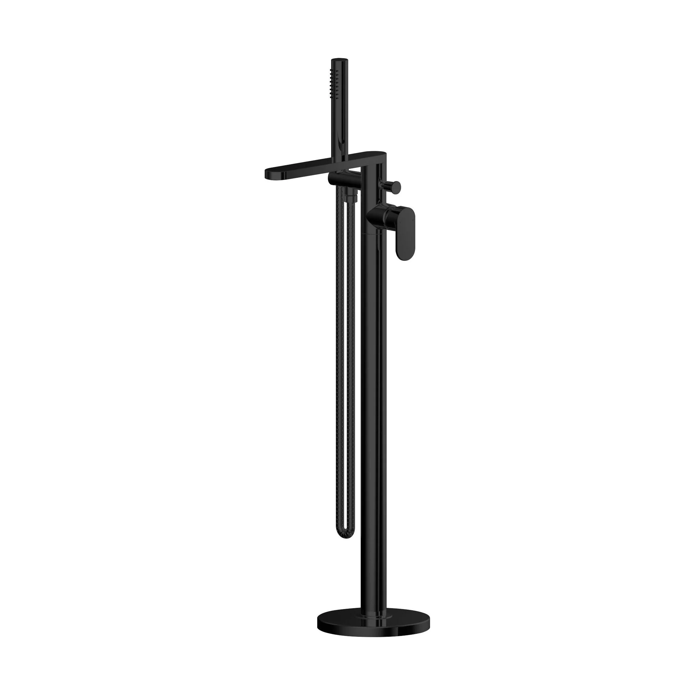 Enville Modern Freestanding Round Bath Shower Mixer Tap with Lever Handle and Kit - Choice of Colour - Image 3