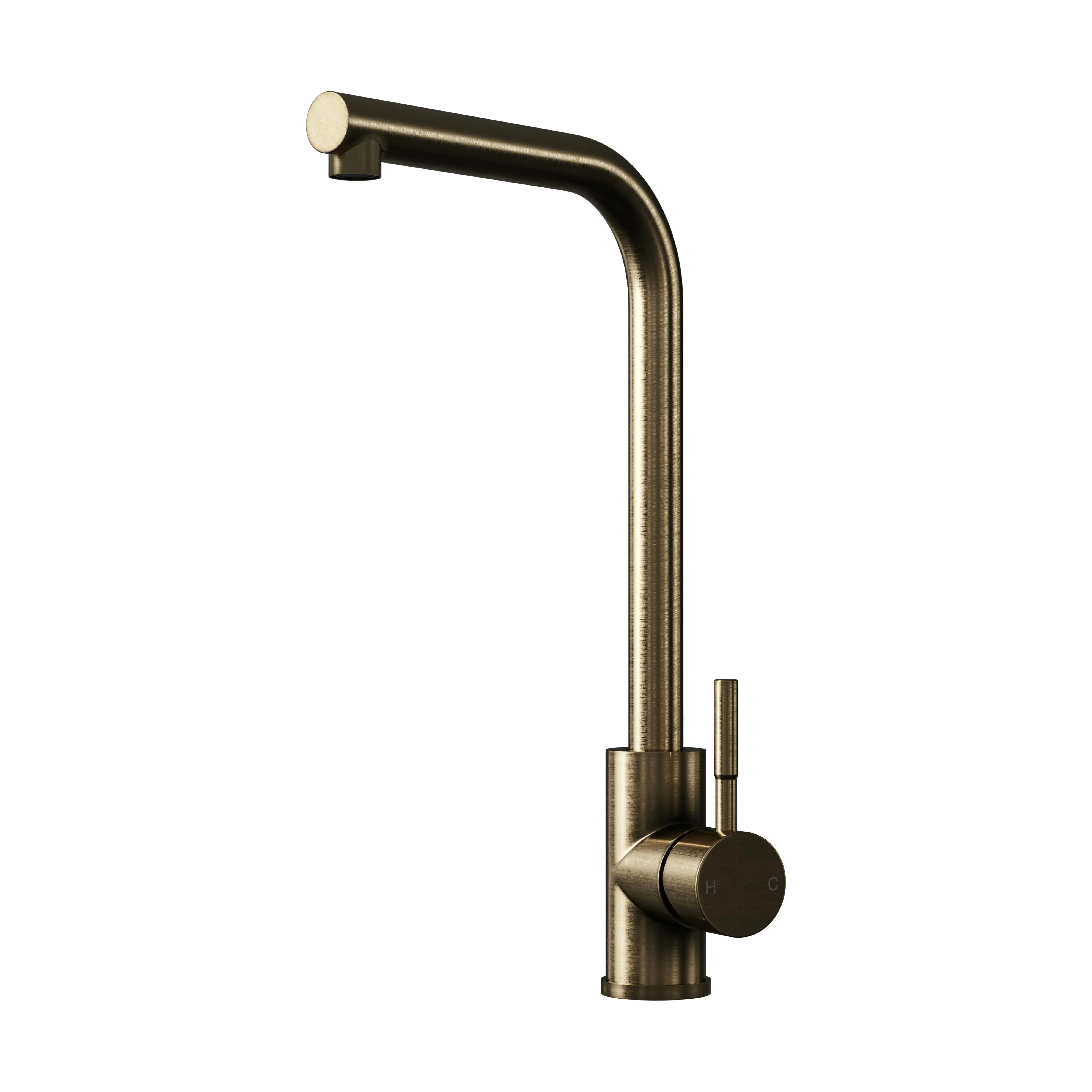 Modern L-Neck Kitchen Sink Mixer Tap Single Lever, Top Fix Installation, 347 x 90 x 245 mm - Choice of Colour - Image 10