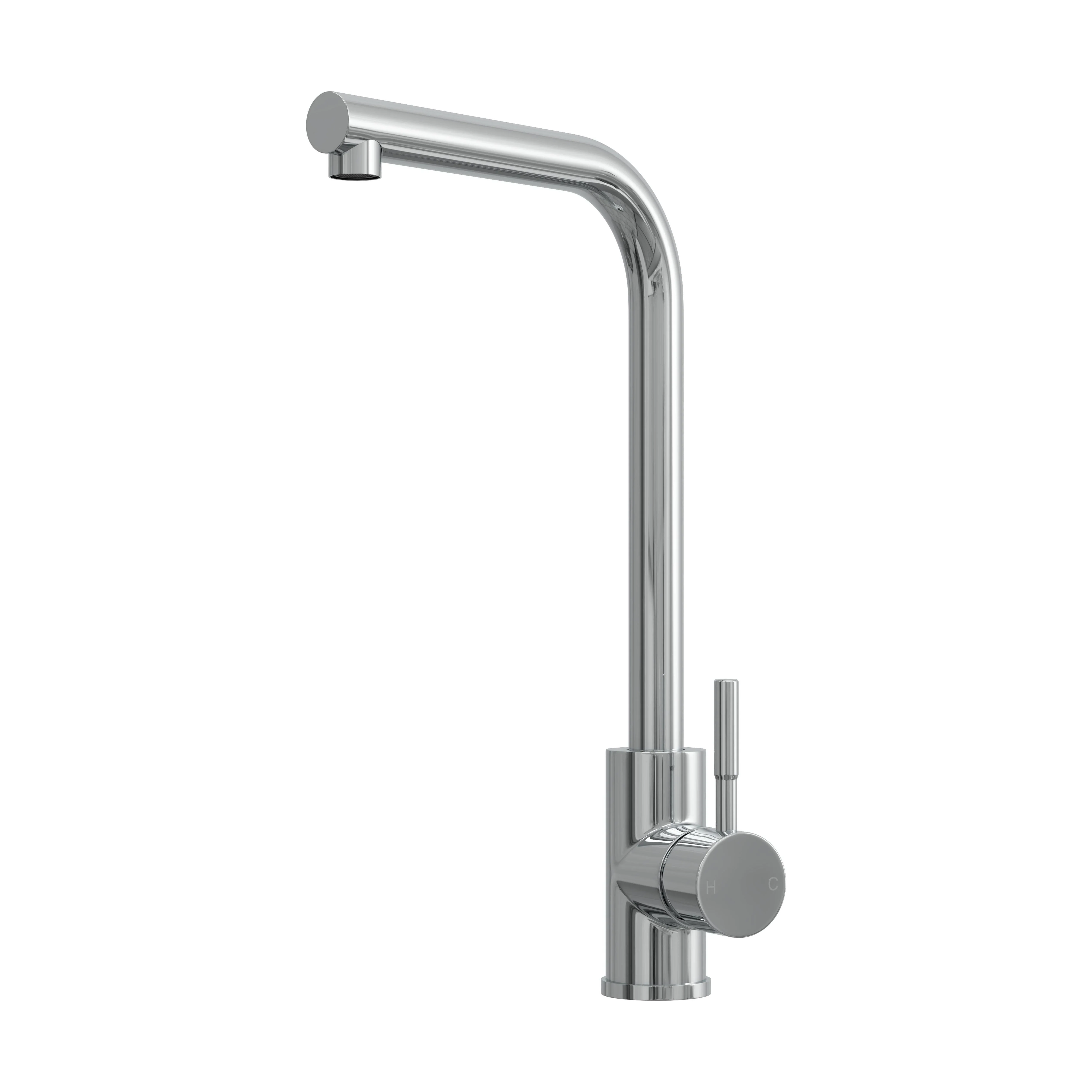 Modern L-Neck Kitchen Sink Mixer Tap Single Lever, Top Fix Installation, 347 x 90 x 245 mm - Choice of Colour - Image 6