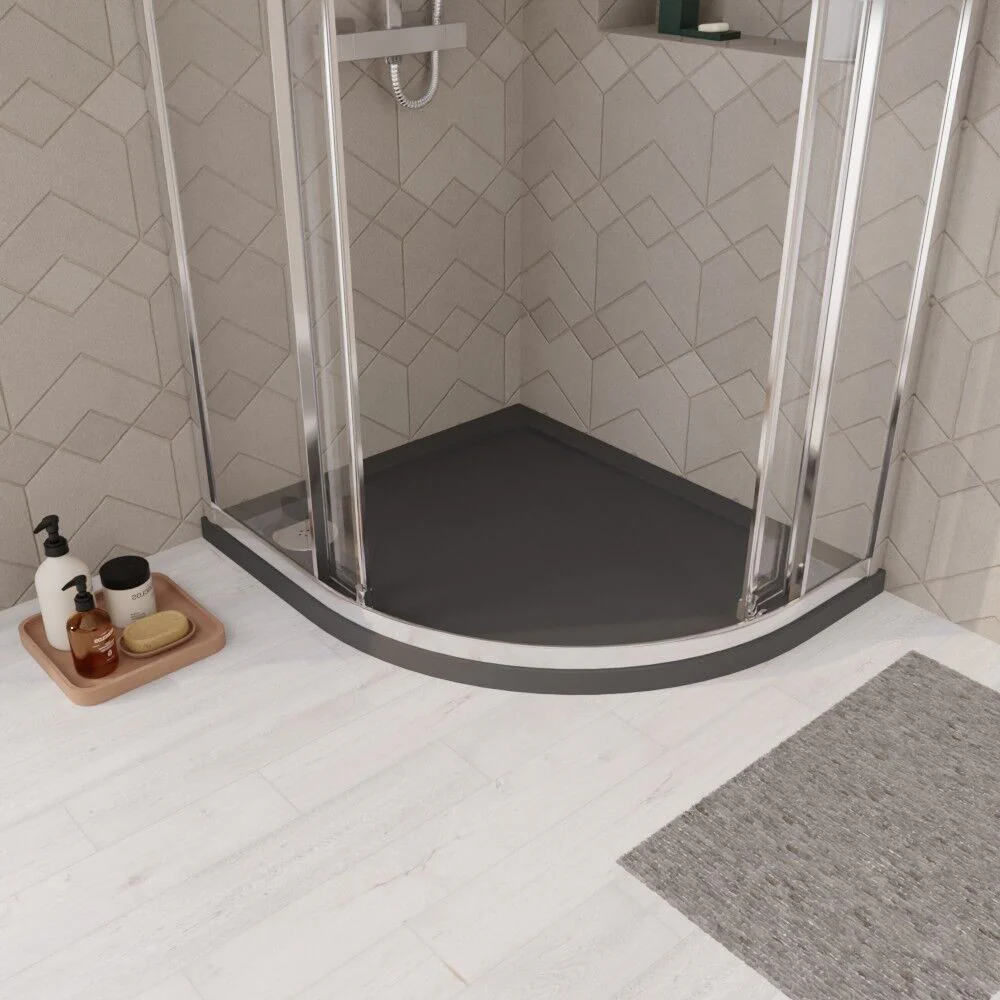 Balterley Shower Tray Modern Offset Quadrant Shower Tray, Left or Right Hand - Choice of Size and Finish - Image 18