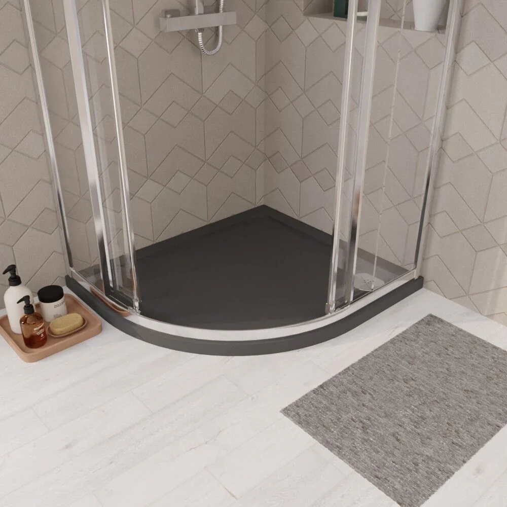 Balterley Shower Tray Modern Offset Quadrant Shower Tray, Left or Right Hand - Choice of Size and Finish - Image 19