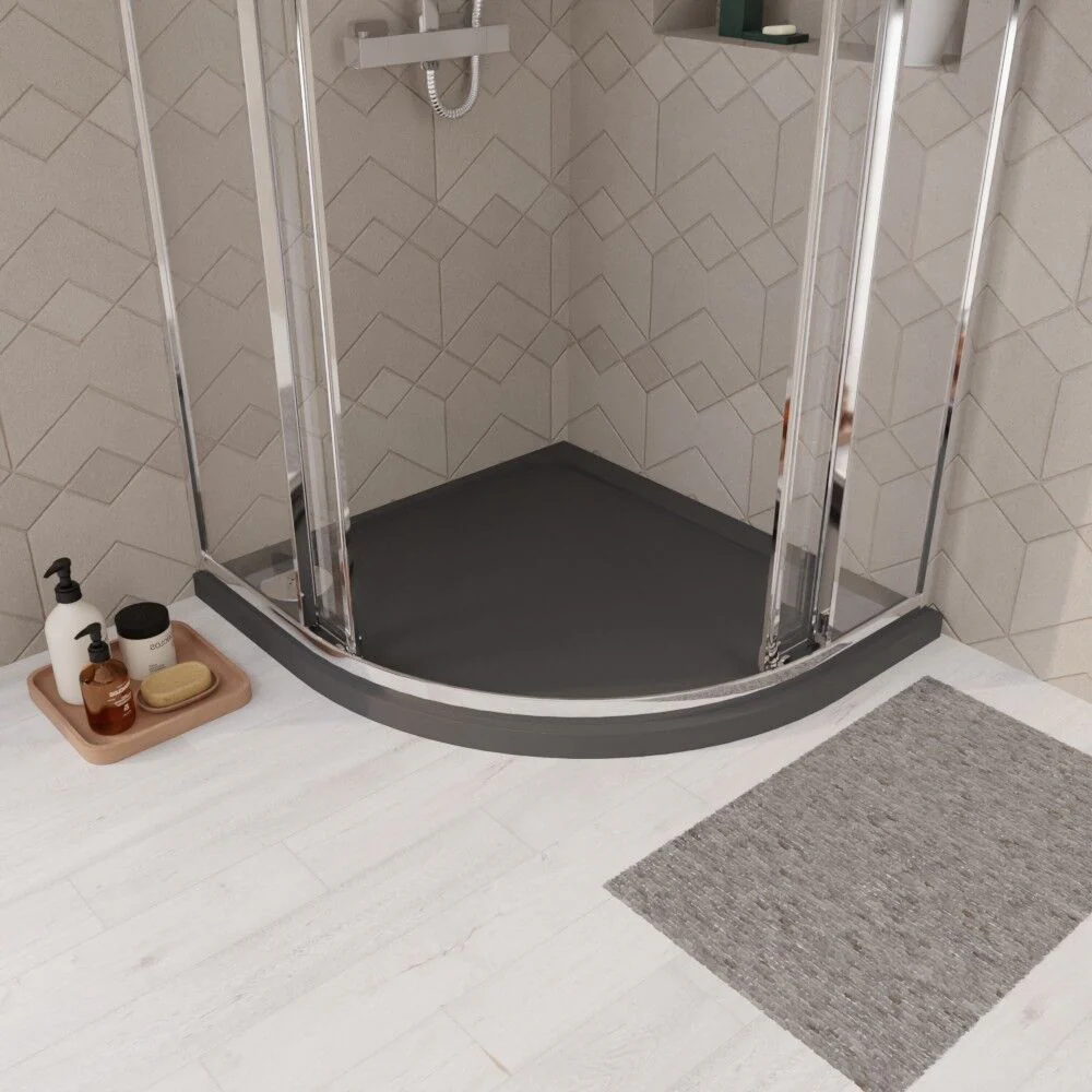 Balterley Shower Tray Modern Offset Quadrant Shower Tray, Left or Right Hand - Choice of Size and Finish - Image 20